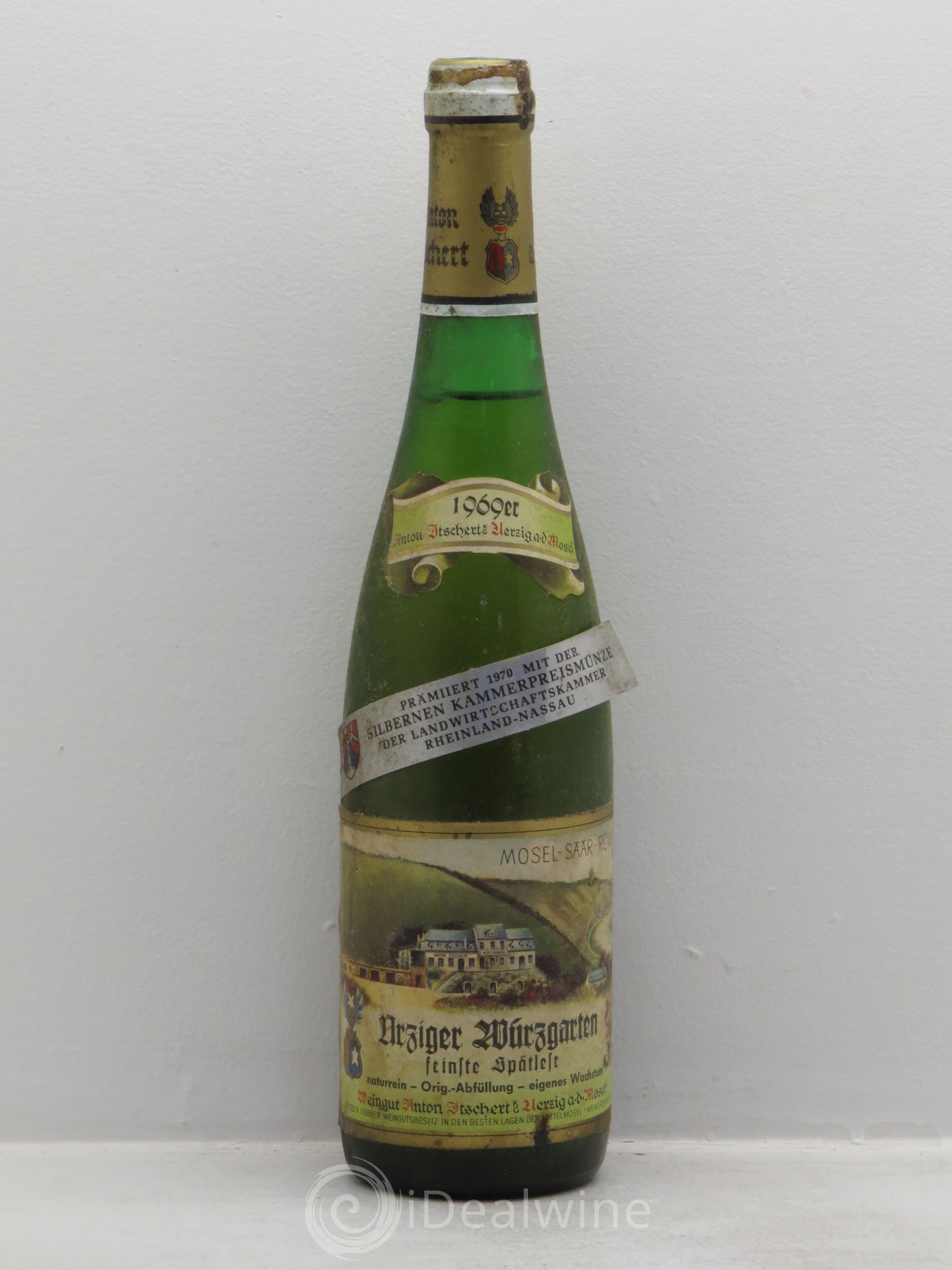Riesling Mosel Ürziger Würzgarten Riesling feinste Spätlese Itschert 1969 - Posten von 1 Flasche - 0