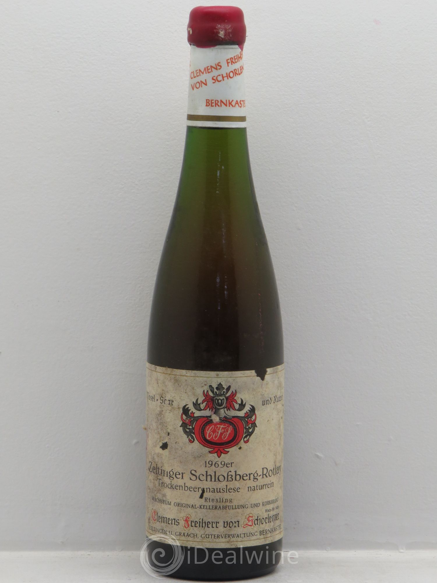 Riesling Mosel Zeltinger Rotlay Riesling Trockenbeerenauslese Freiherr von Schorlemer 1969 - Posten von 1 Flasche - 0