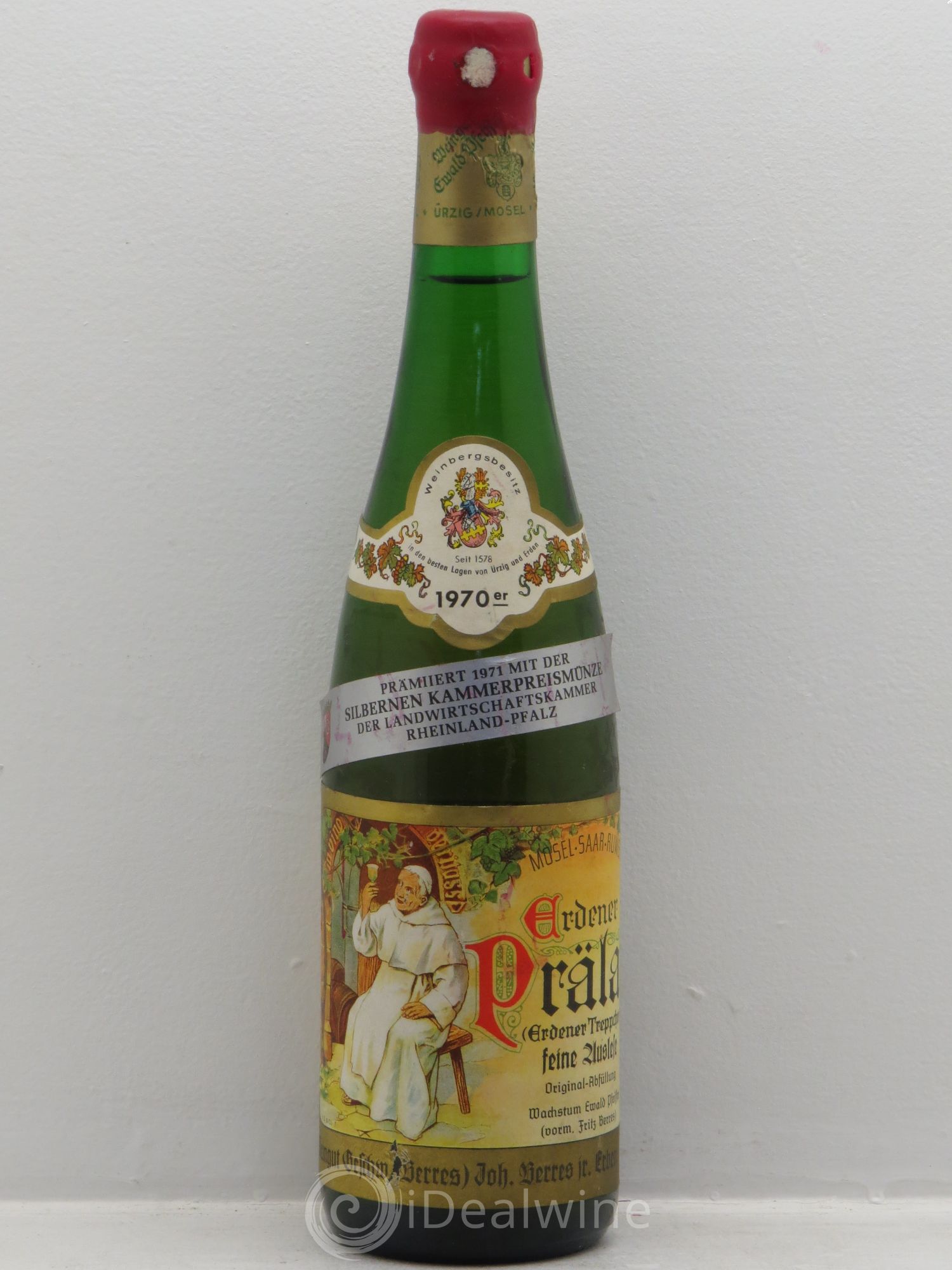 Riesling Mosel Erdener Prälat Riesling feine Auslese Pfeiffer 1970 - Lotto di 1 bottiglia - 0