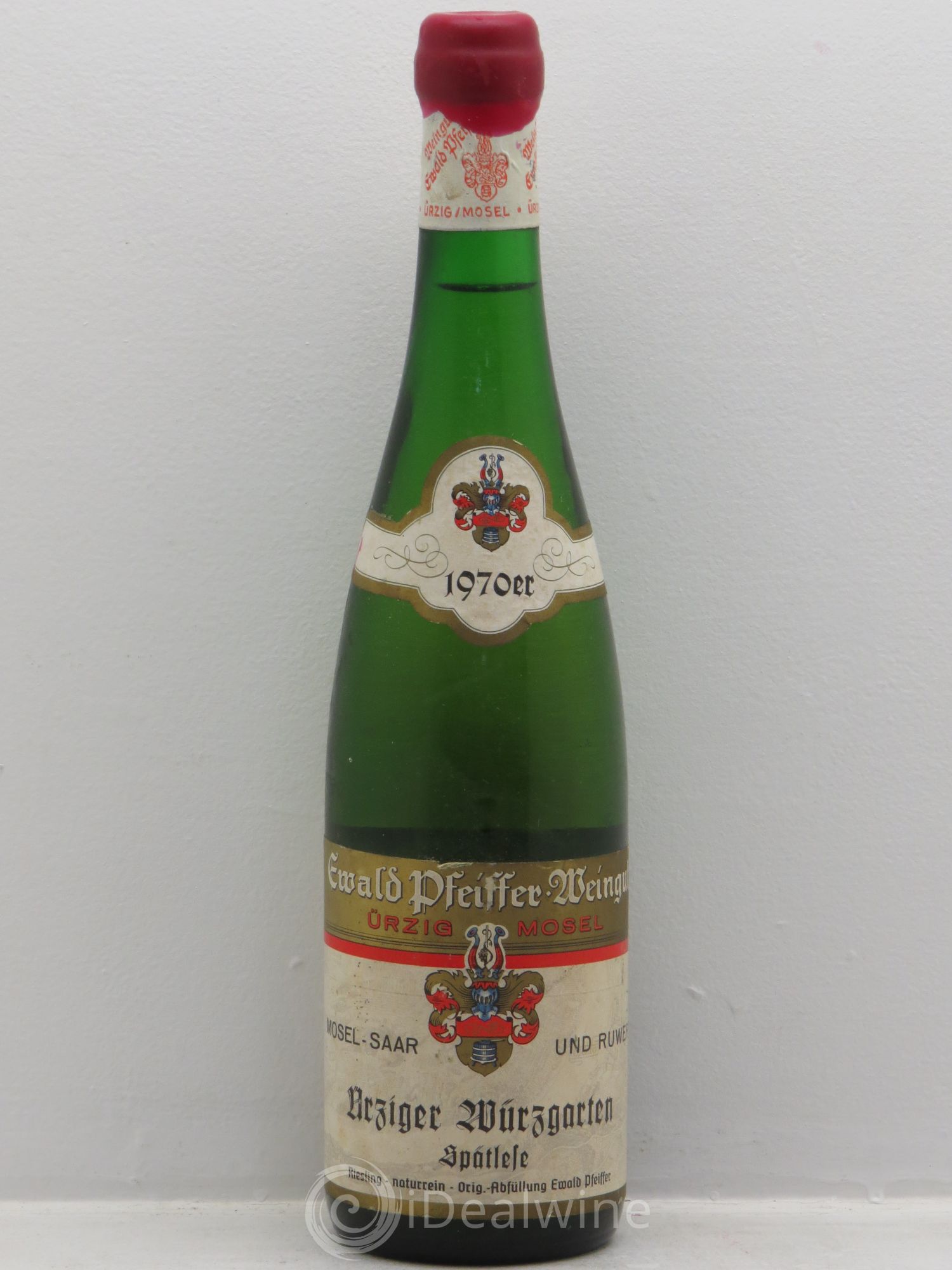 Riesling Mosel Ürziger Würzgarten Riesling Spätlese Pfeiffer 1970 - Posten von 1 Flasche - 0