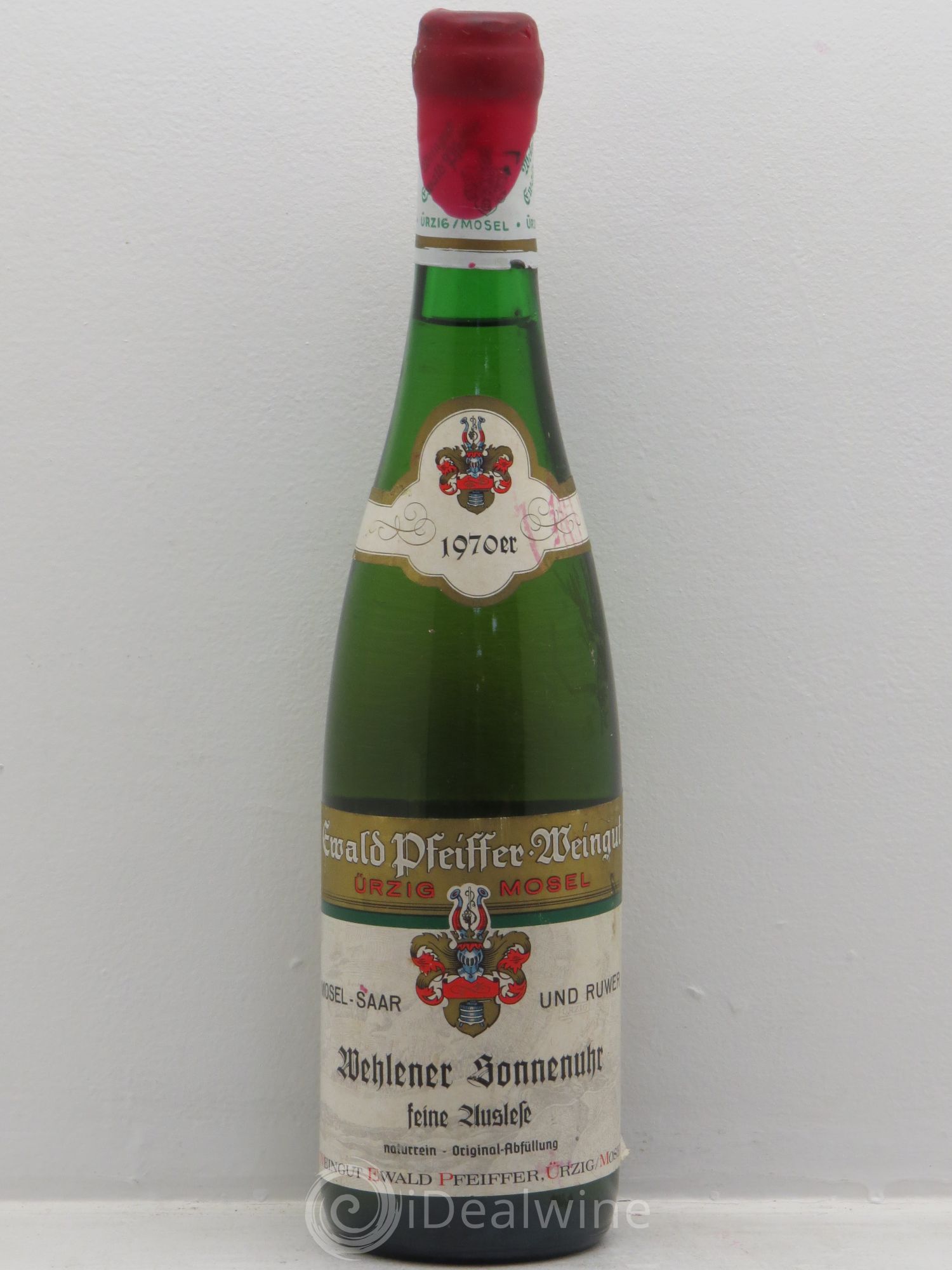 Riesling Mosel Wehlener Sonnenuhr Riesling feine Auslese Pfeiffer 1970 - Lotto di 1 bottiglia - 0