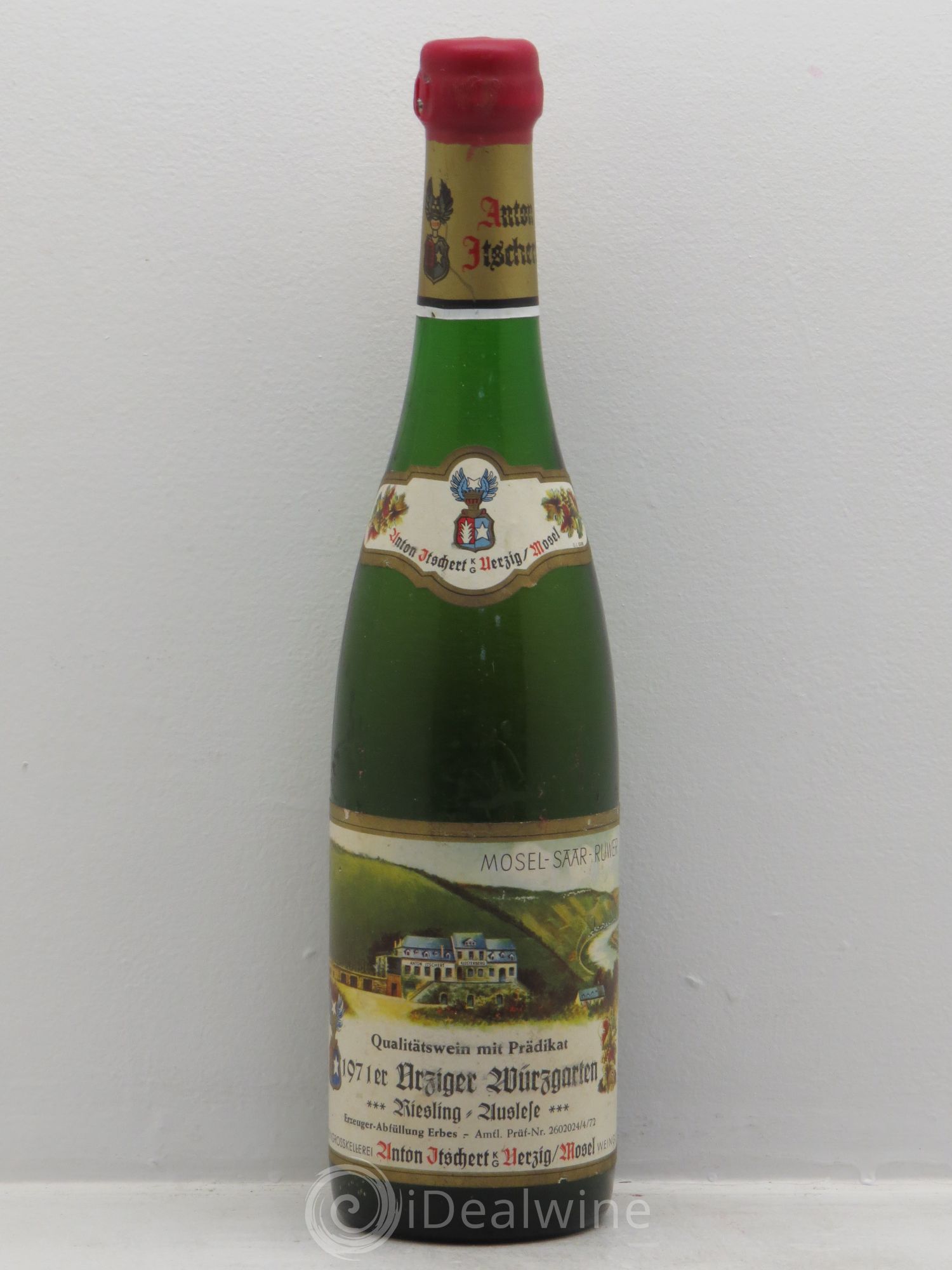 Riesling Mosel Ürziger Würzgarten Riesling Auslese *** Itschert 1971 - Posten von 1 Flasche - 0