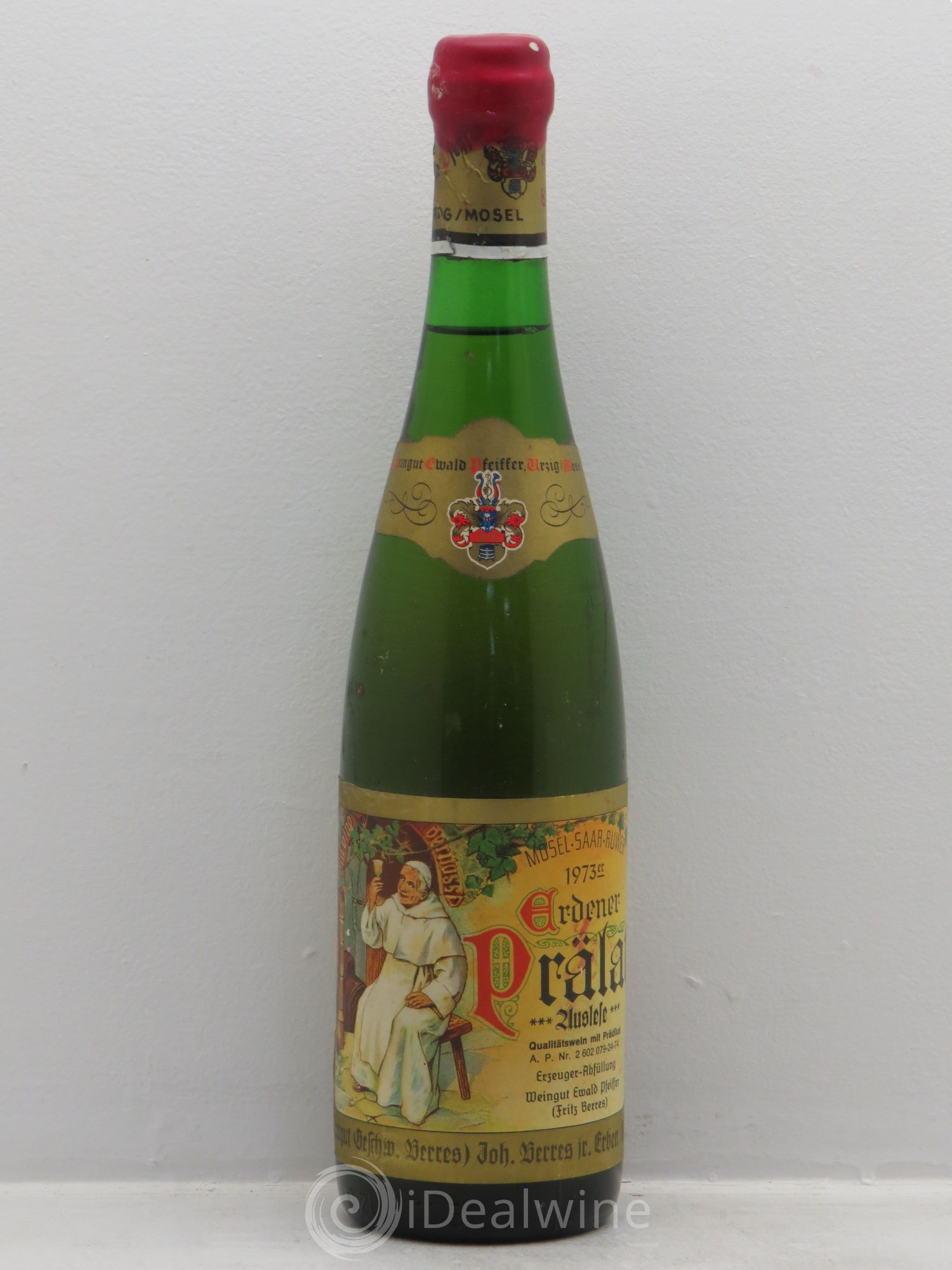 Riesling Mosel Erdener Prälat Riesling Auslese *** Pfeiffer 1973 - Lotto di 1 bottiglia - 0