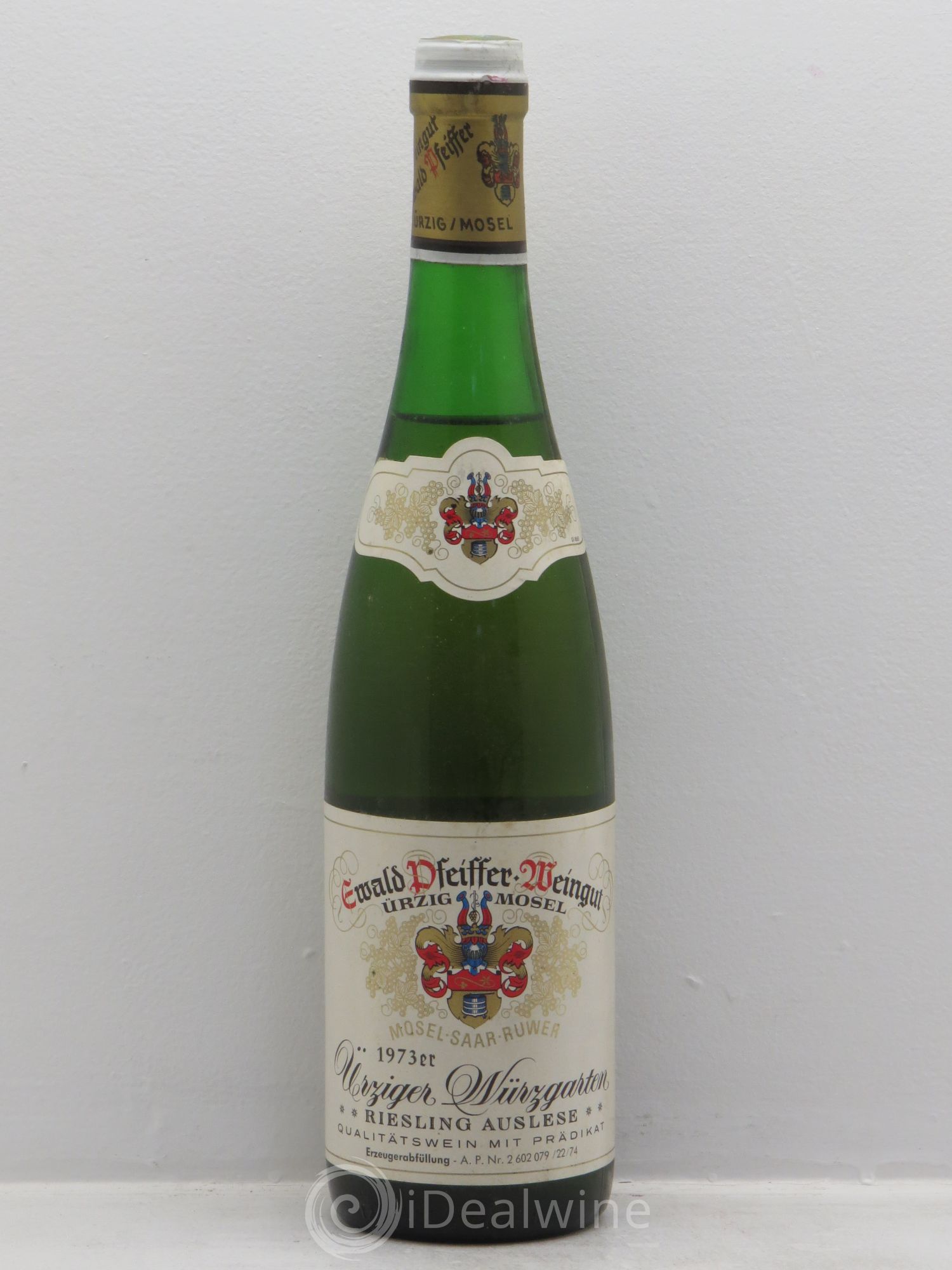 Riesling Mosel Ürziger Würzgarten Riesling Auslese ** Pfeiffer (sans prix de réserve) 1973 - Lotto di 1 bottiglia - 0