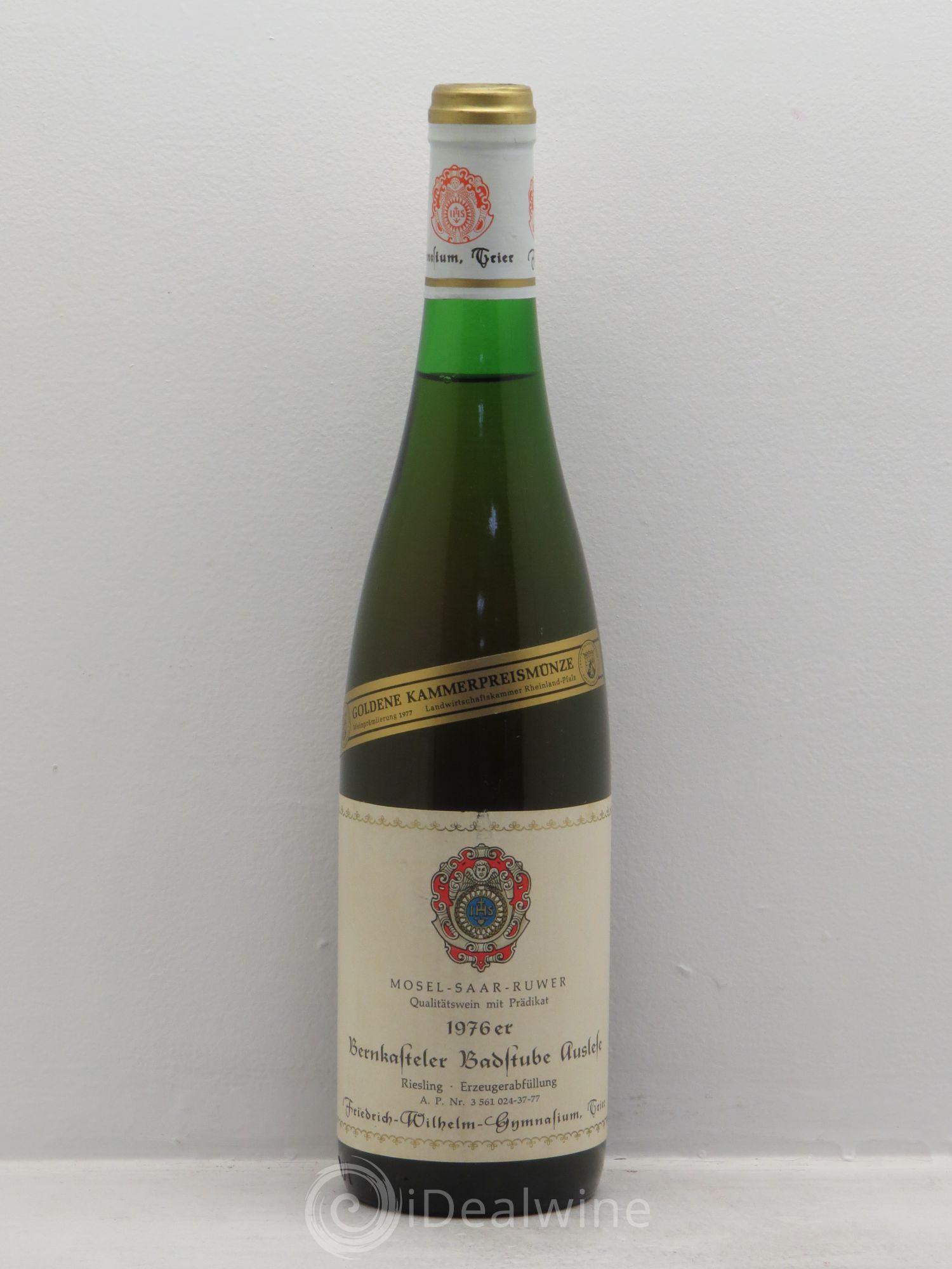 Riesling Mosel Bernkasteler Badstube Riesling Auslese Friedrich-Wilhelm-Gymnasium 1976 - Lotto di 1 bottiglia - 0