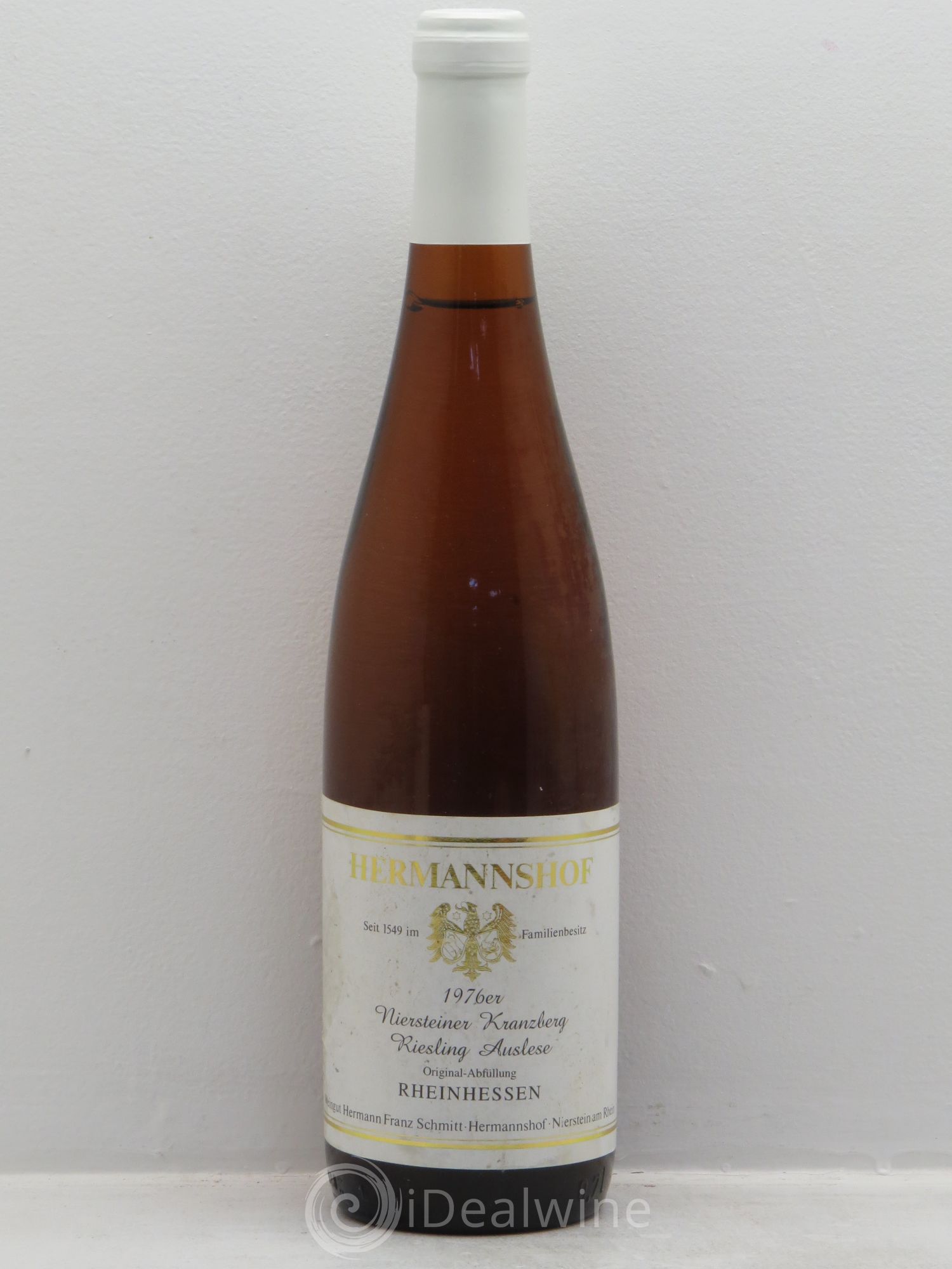 Riesling Rheinhessen Niersteiner Kranzberg Riesling Auslese Hermannshof 1976 - Posten von 1 Flasche - 0