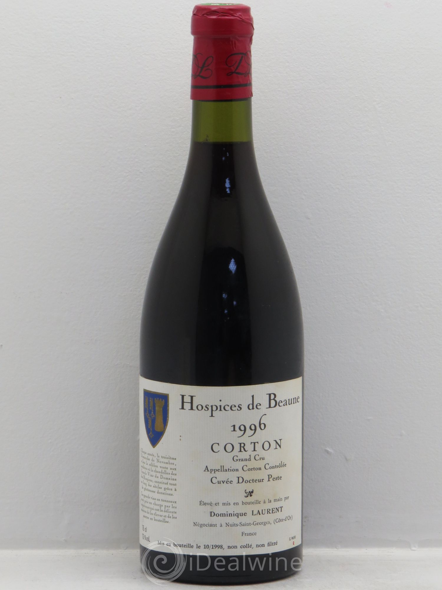Corton Grand Cru Cuvée du Dr Peste Domaine Laurent 1996 - Posten von 1 Flasche - 0