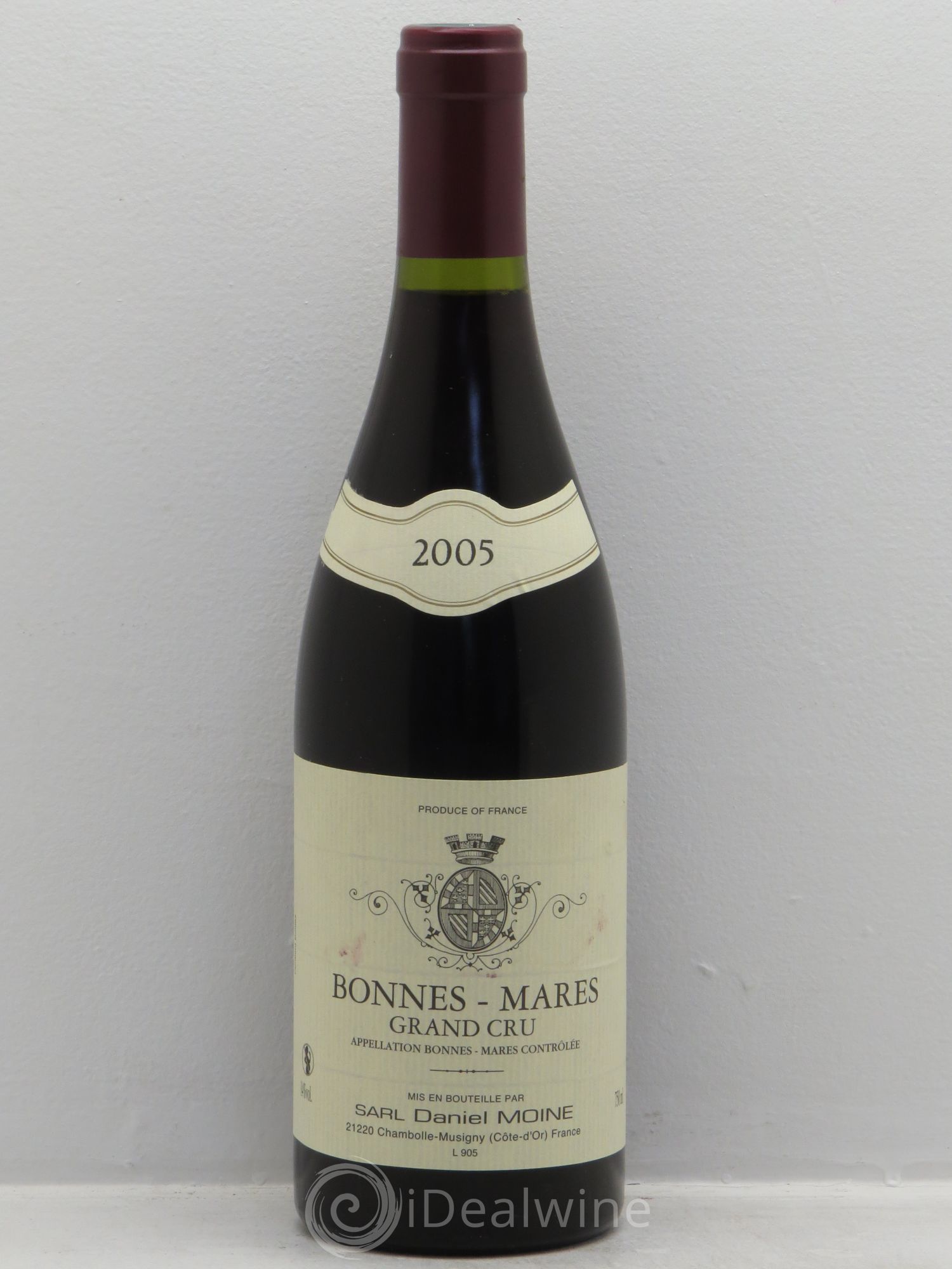 Bonnes-Mares Grand Cru Daniel Moine 2005 - Lot de 1 bouteille - 0
