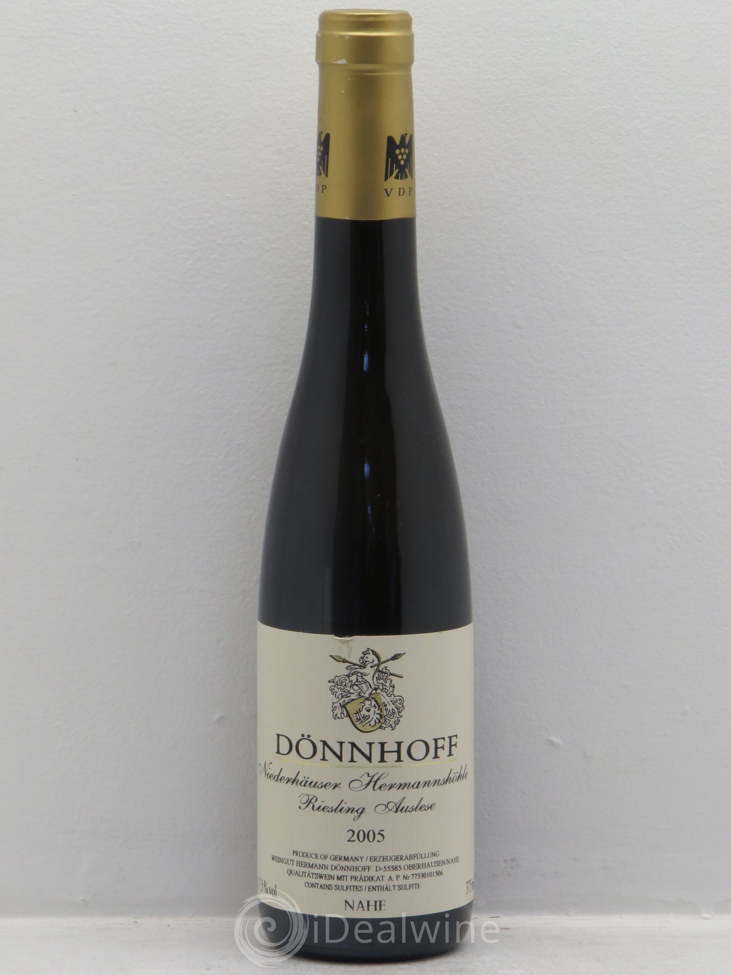 Riesling Niederhäuser Hermannshöhle Riesling Auslese GK Dönnhoff 2005 - Lotto di 1 mezza bottiglia - 0