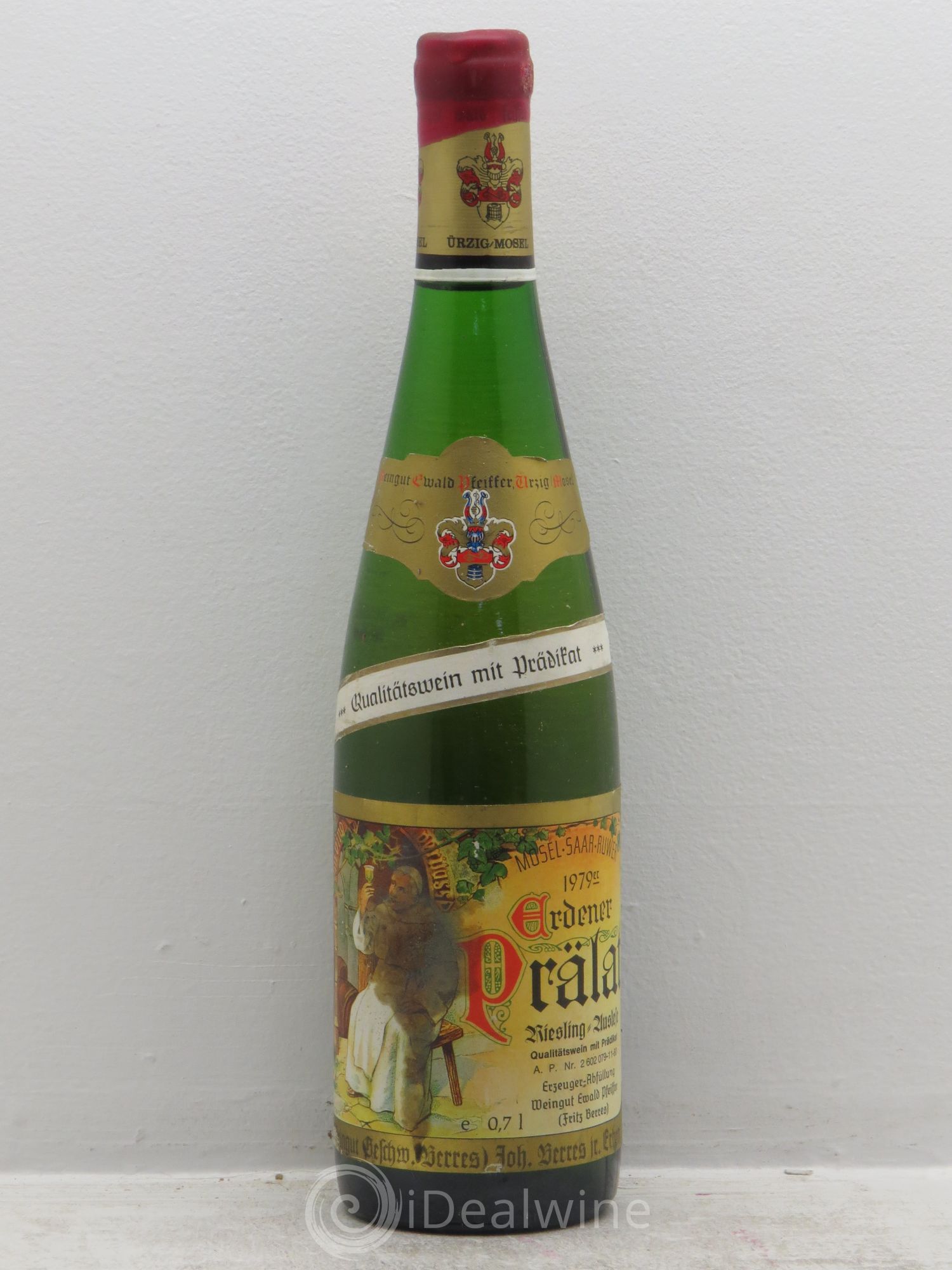 Riesling Mosel Erdener Prälat Riesling Auslese *** GK Fritz Berres 1979 - Posten von 1 Flasche - 0
