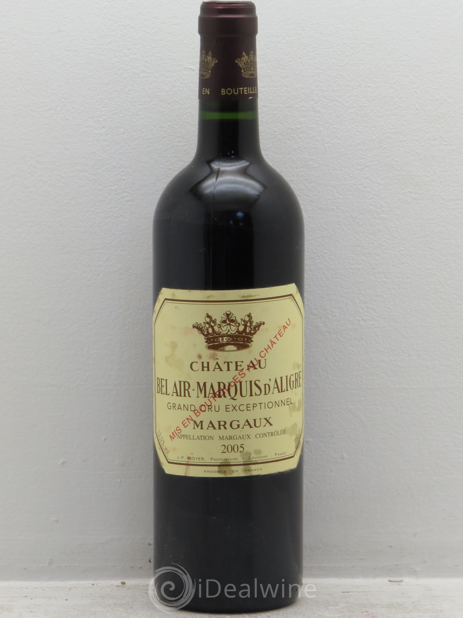Château Bel Air Marquis d'Aligre 2005 - Lot de 1 bouteille - 0