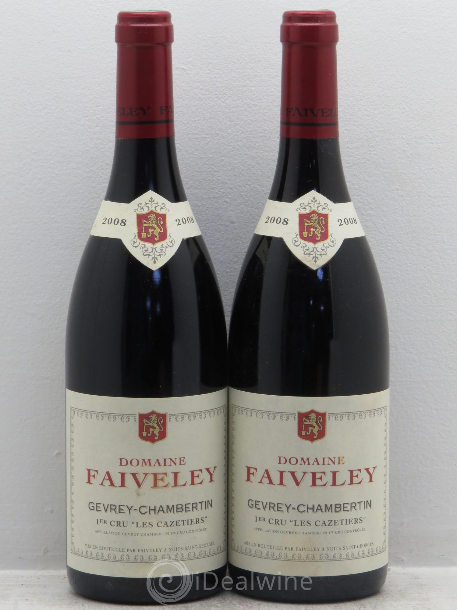 Gevrey-Chambertin 1er Cru Les Cazetiers Faiveley 2008 - Lot de 2 bouteilles - 0