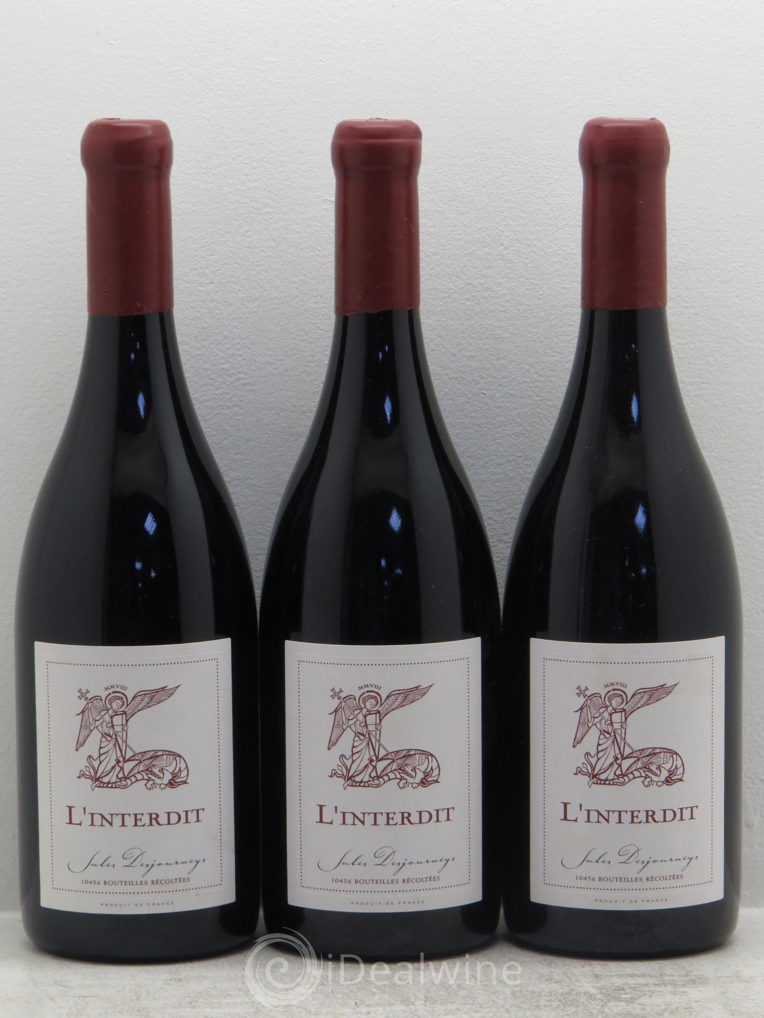Divers Vin de France L'interdit (Fleurie) Jules Desjourneys 2008 - Posten von 3 Flaschen - 0