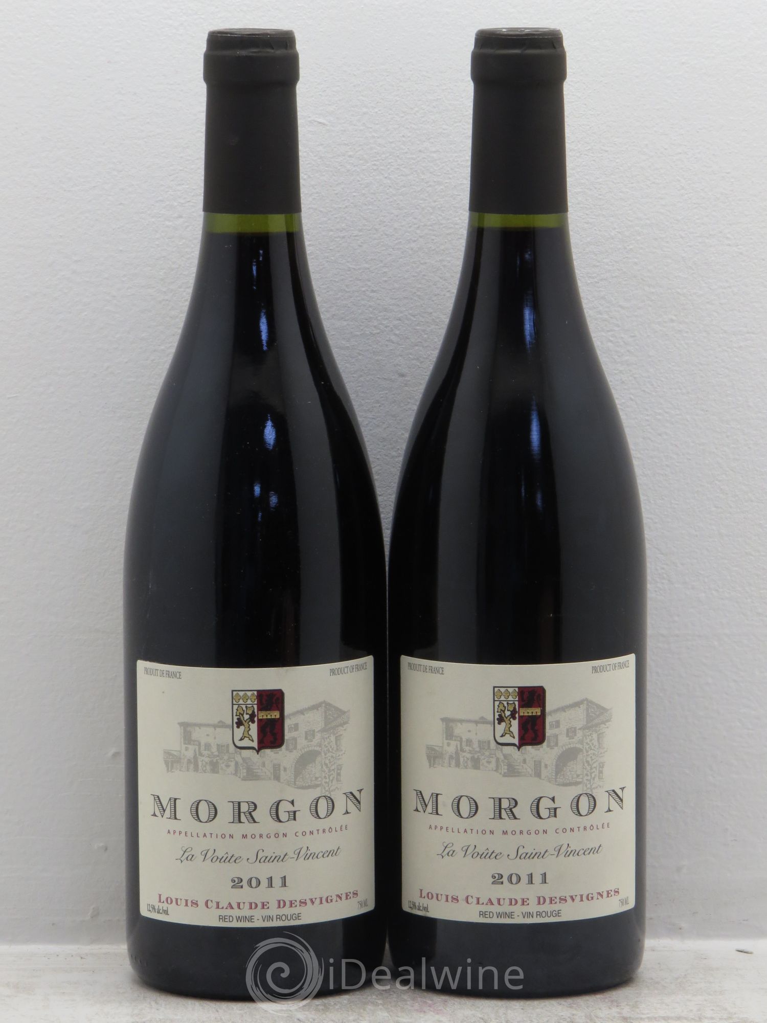 Morgon La Voûte Saint Vincent Louis-Claude Desvignes 2011 - Lot de 2 bouteilles - 0