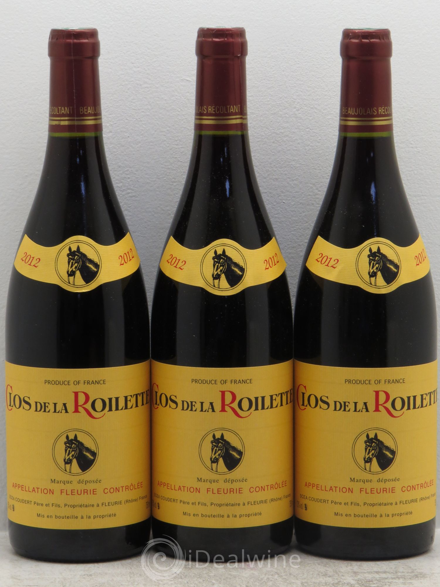 Fleurie Clos de la roilette 2012 - Posten von 3 Flaschen - 0