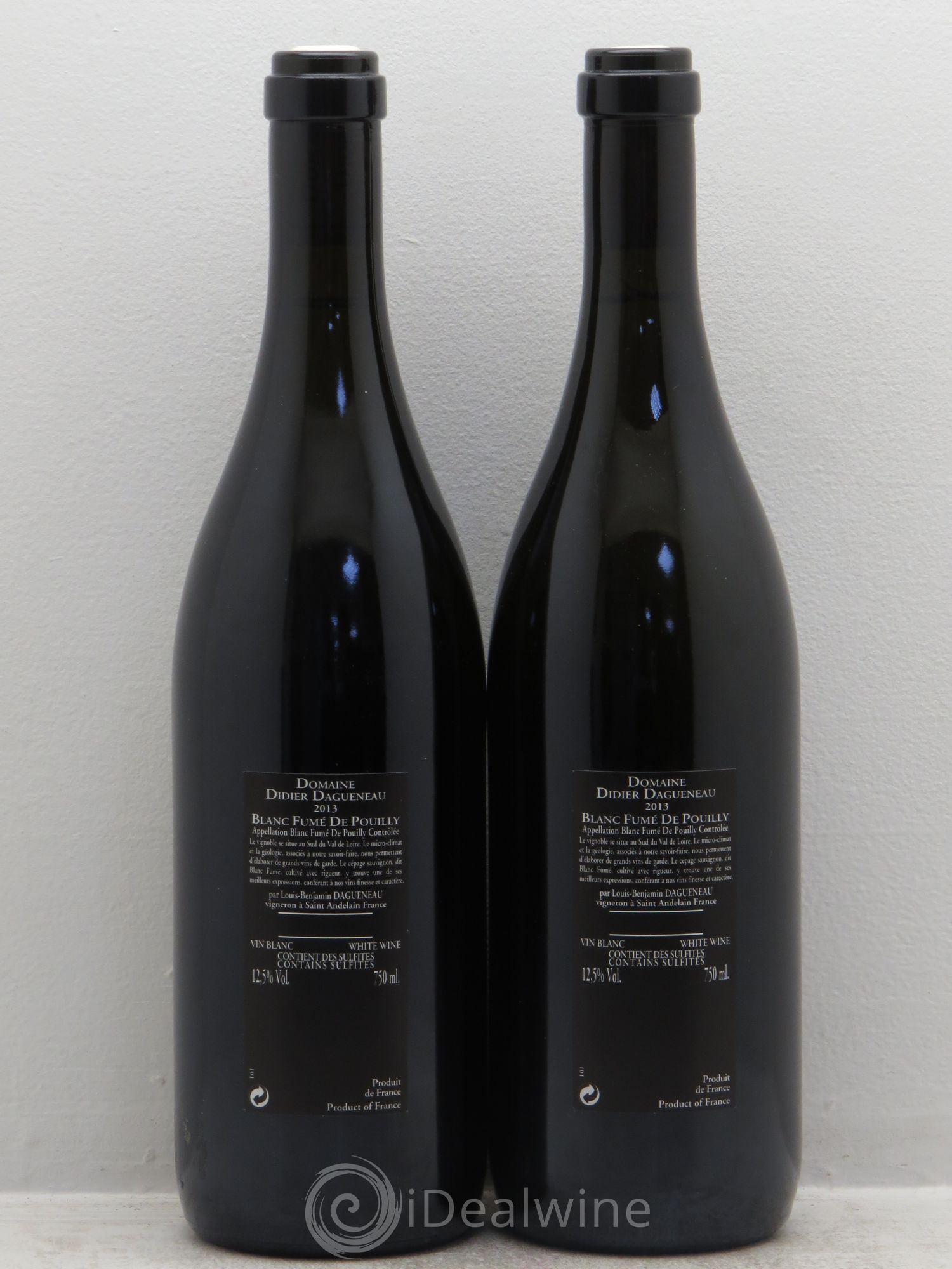 Vin de France (anciennement Pouilly-Fumé) Silex Dagueneau (Domaine Didier - Louis-Benjamin) 2013 - Lot de 2 bouteilles - 1