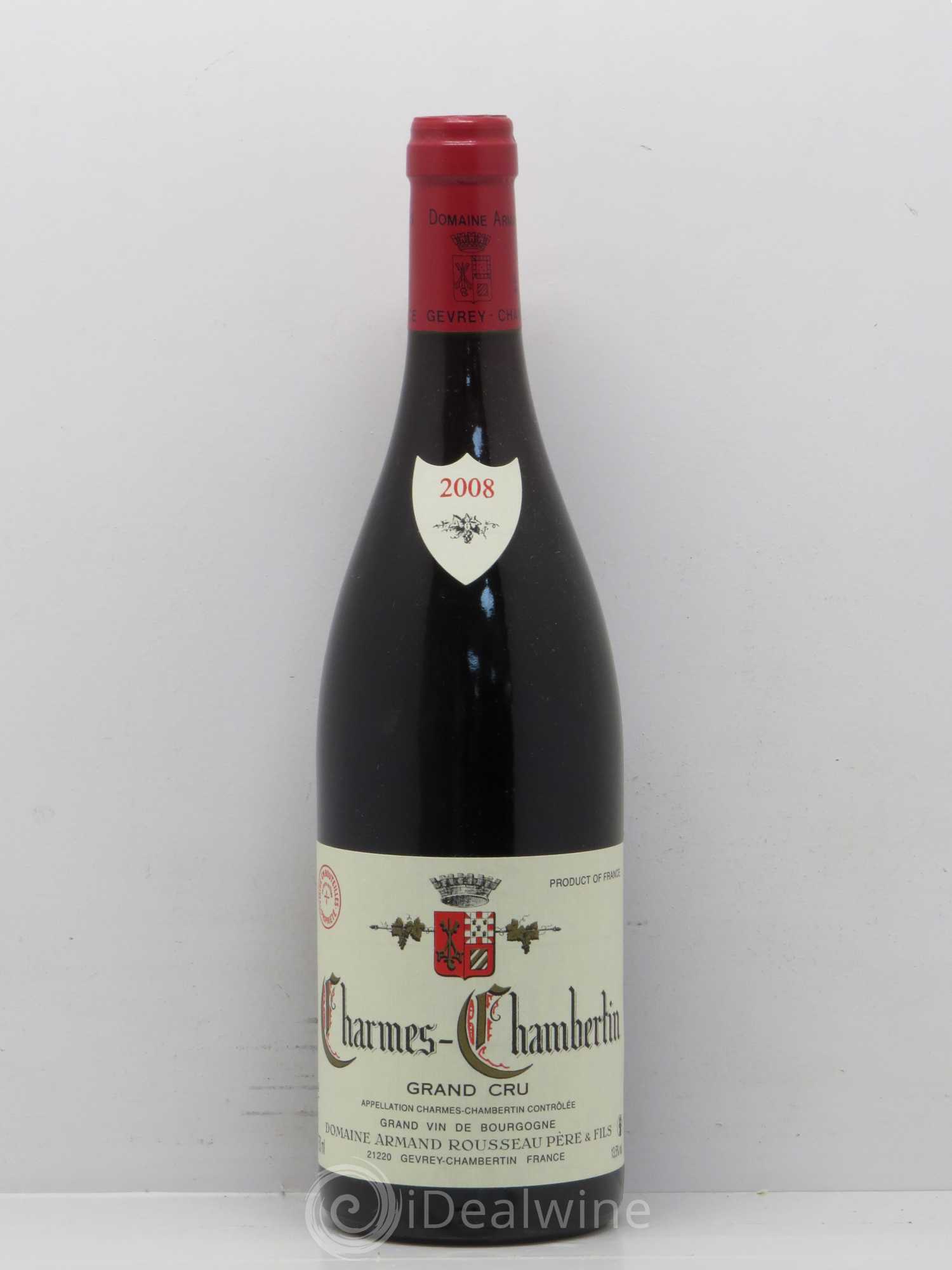 Charmes-Chambertin Grand Cru Armand Rousseau (Domaine) 2008 - Lot de 1 bouteille - 0