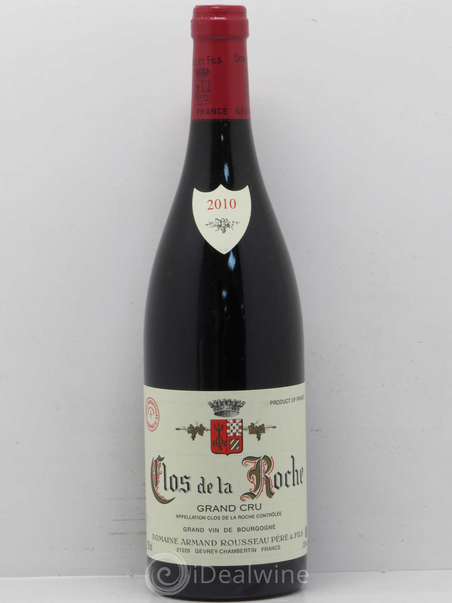 Clos de la Roche Grand Cru Armand Rousseau (Domaine) 2010 - Posten von 1 Flasche - 0