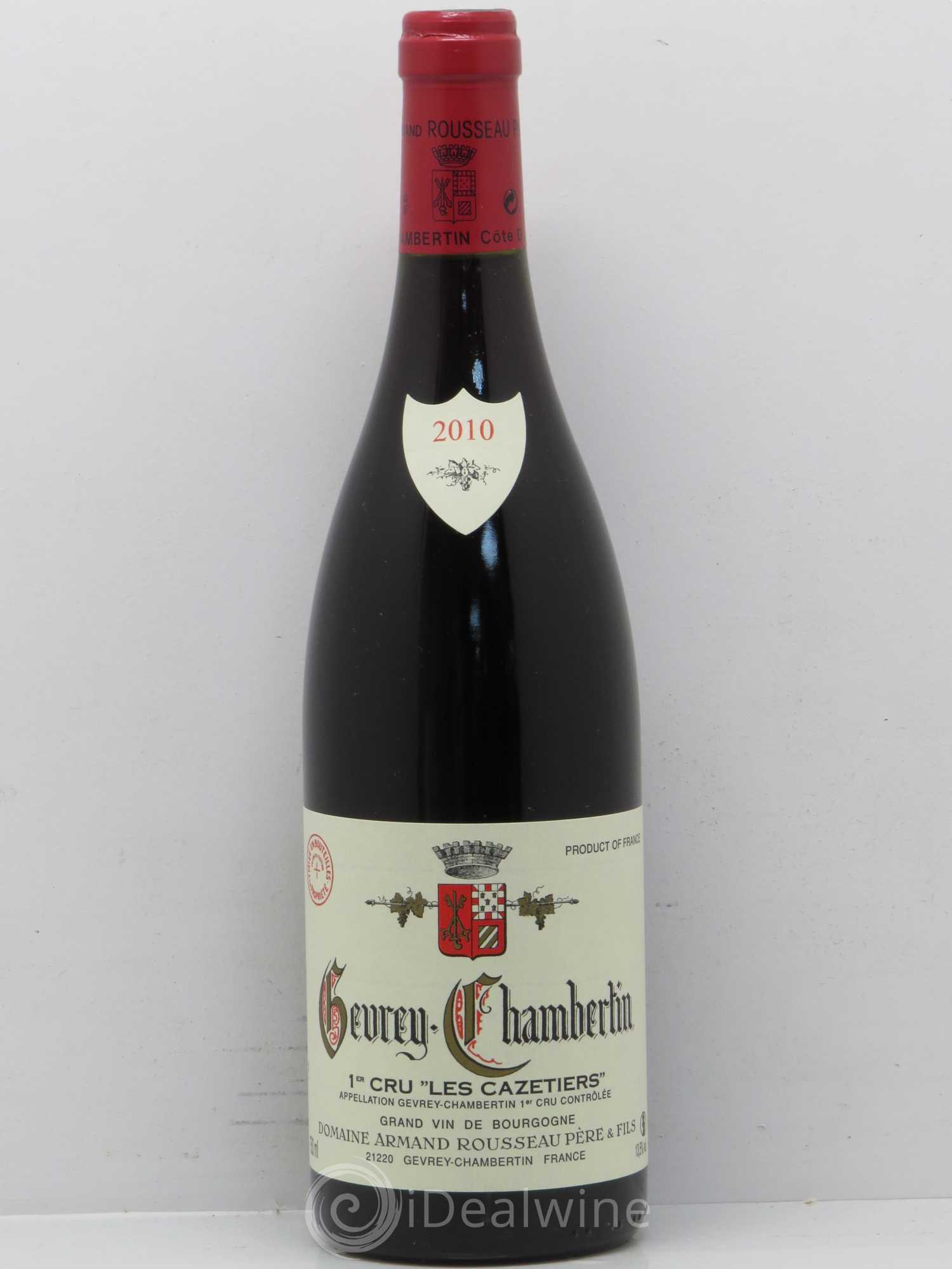 Gevrey-Chambertin 1er Cru Les Cazetiers Armand Rousseau (Domaine) 2010 - Lot de 1 bouteille - 0