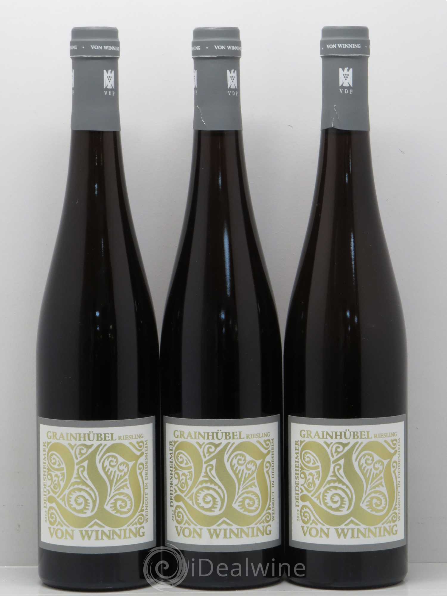 Allemagne Mosel-Saar Pfalz Grainhübel Riesling Trocken von Winning 2013 - Posten von 3 Flaschen - 0