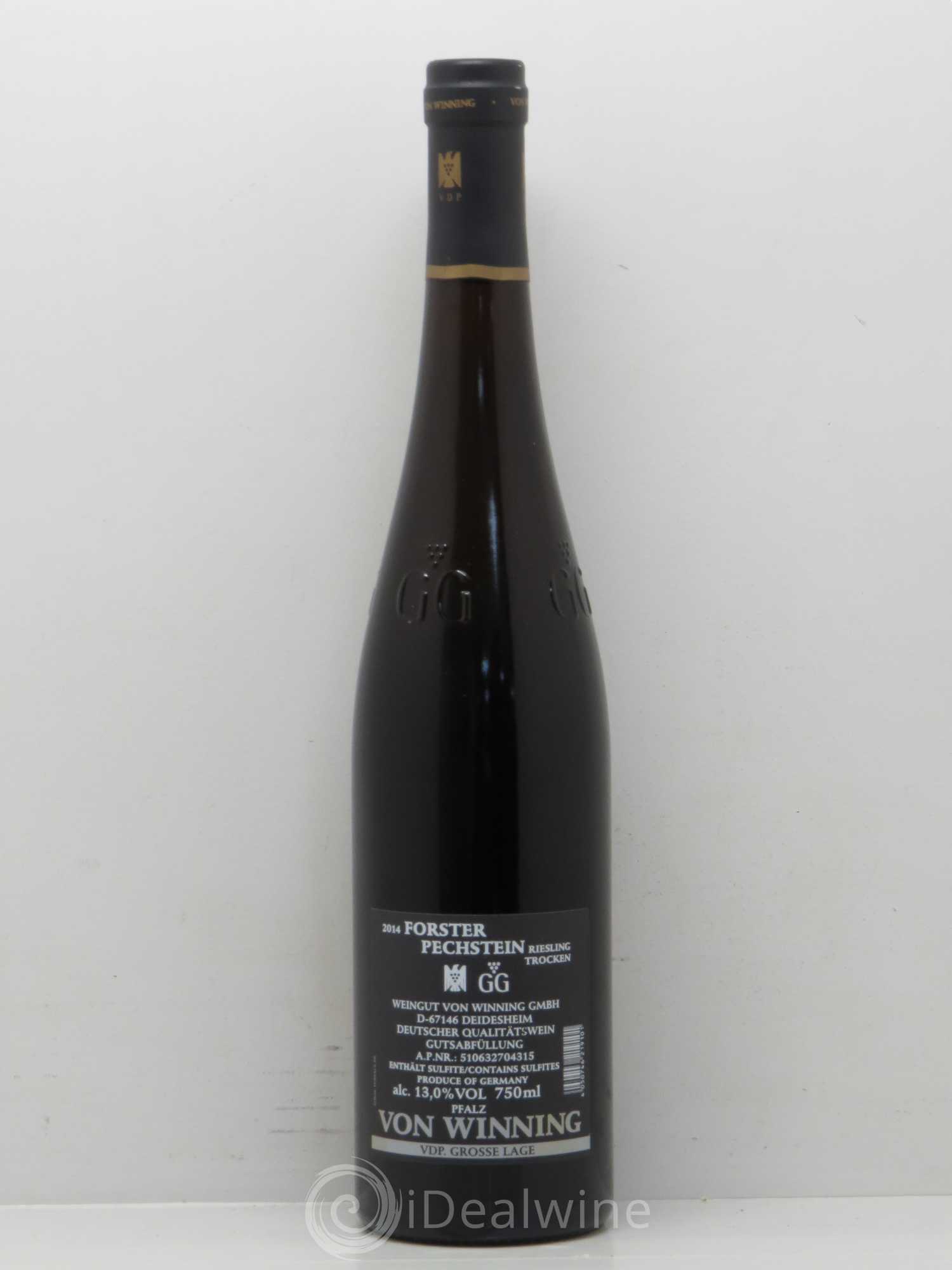 Allemagne Mosel-Saar Pfalz Pechstein Riesling GG von Winning 2014 - Posten von 1 Flasche - 1