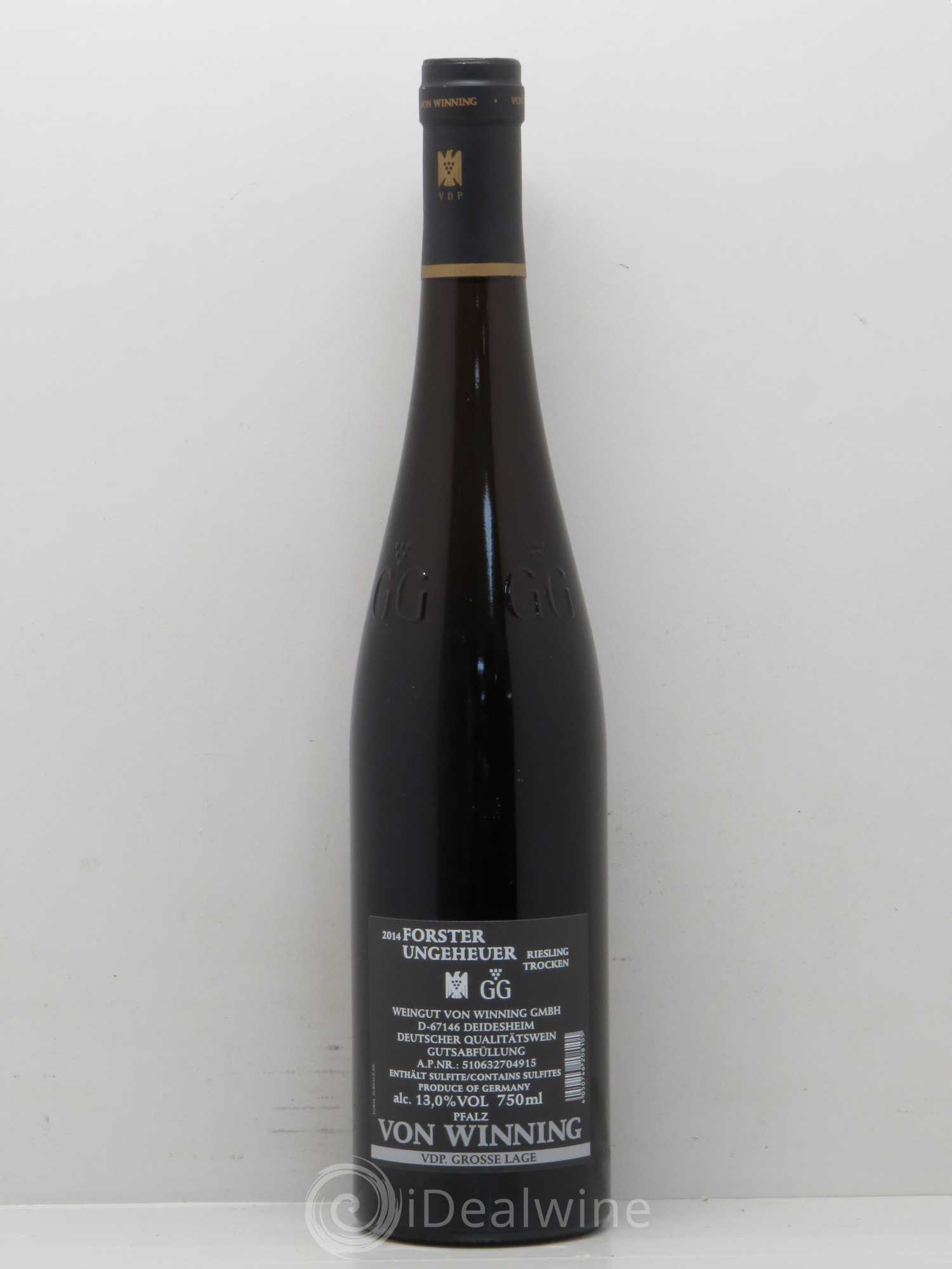 Allemagne Mosel-Saar Pfalz Ungeheuer Riesling GG von Winning 2014 - Posten von 1 Flasche - 1