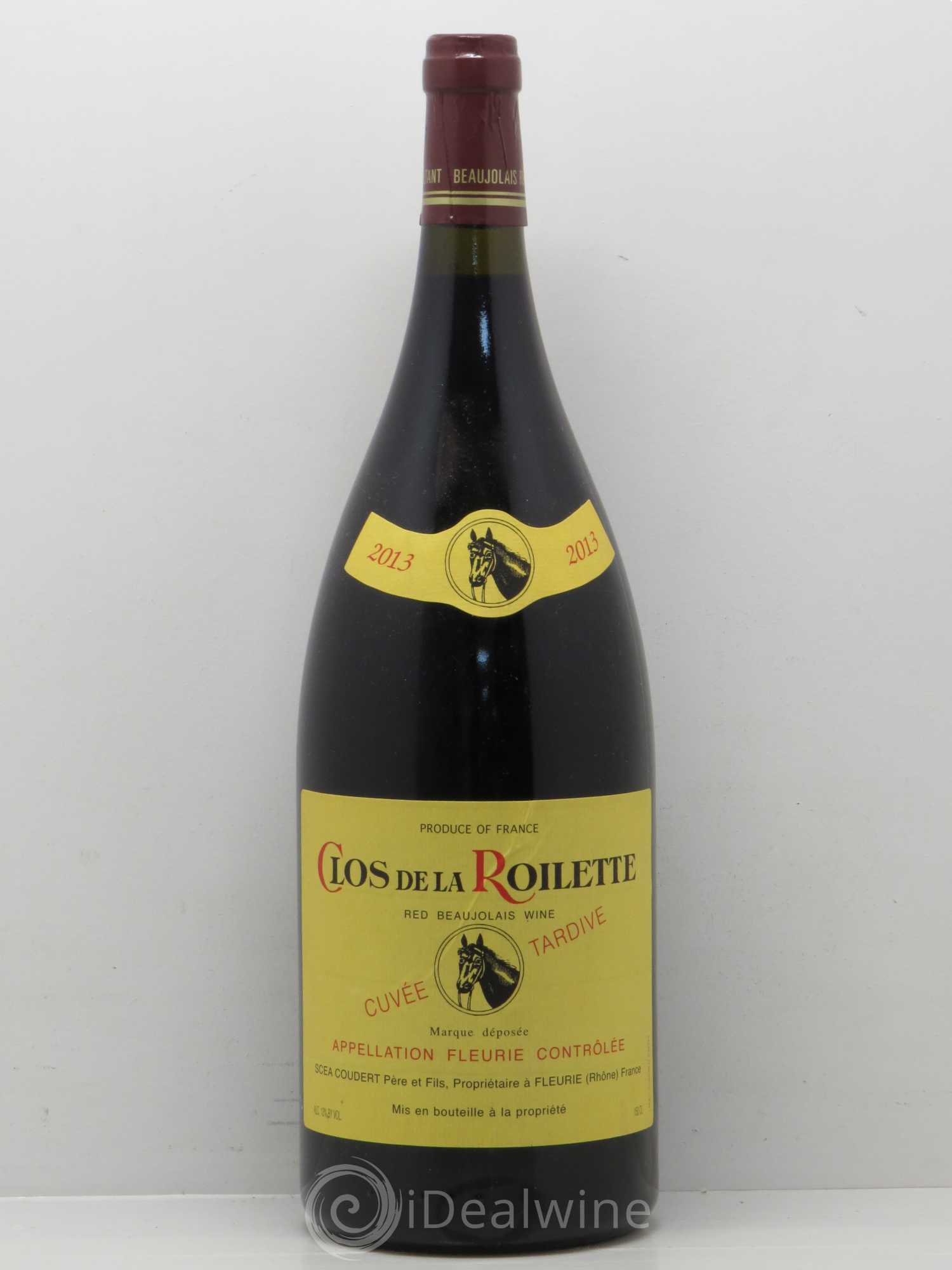 Fleurie Cuvée Tardive Clos de la Roilette 2013 - Lot de 1 magnum - 0