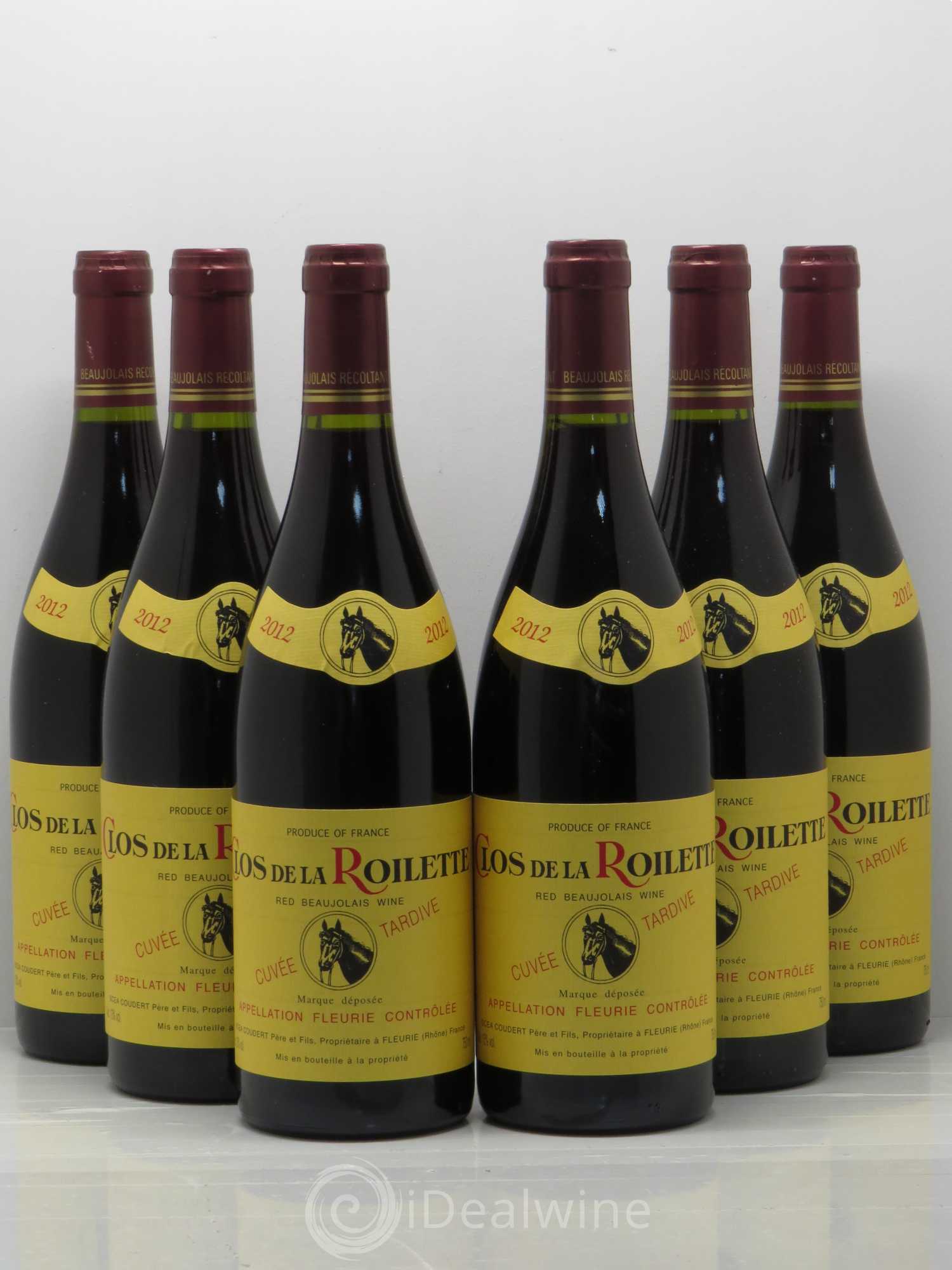 Fleurie Cuvée Tardive Clos de la Roilette 2012 - Lot de 6 bouteilles - 0