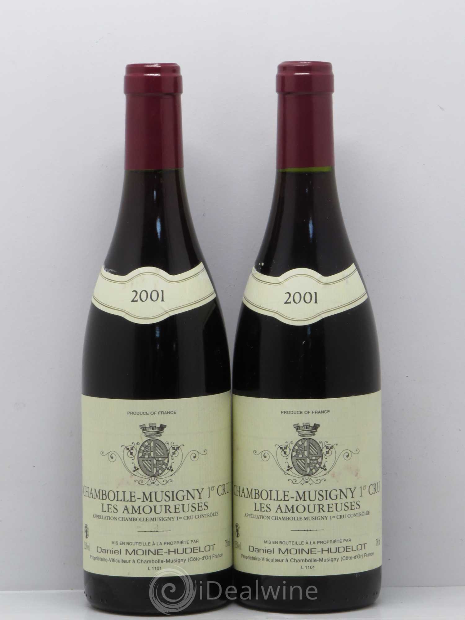 Chambolle-Musigny 1er Cru Les Amoureuses Moine-Hudelot (Domaine) 2001 - Lot de 2 bouteilles - 0