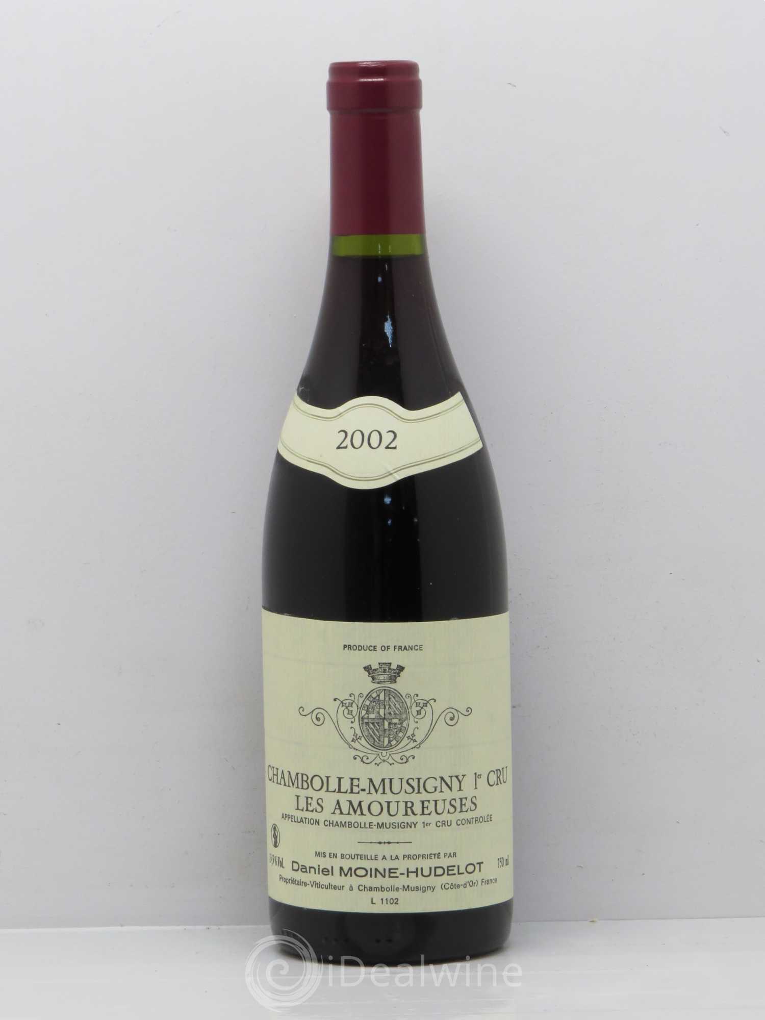 Chambolle-Musigny 1er Cru Les Amoureuses Moine-Hudelot (Domaine) 2002 - Lot de 1 bouteille - 0