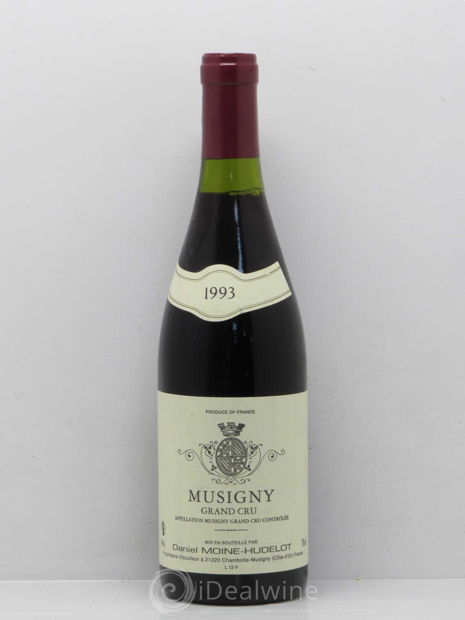 Musigny Grand Cru Moine-Hudelot (Domaine) 1993 - Lot de 1 bouteille - 0