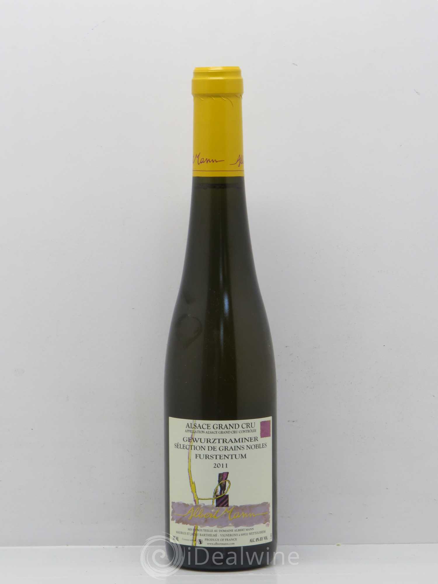 Gewurztraminer Grand Cru Furstentum Sélection Grains Nobles Albert Mann (sans prix de réserve) 2011 - Posten von 1 Demi-Flasche - 0