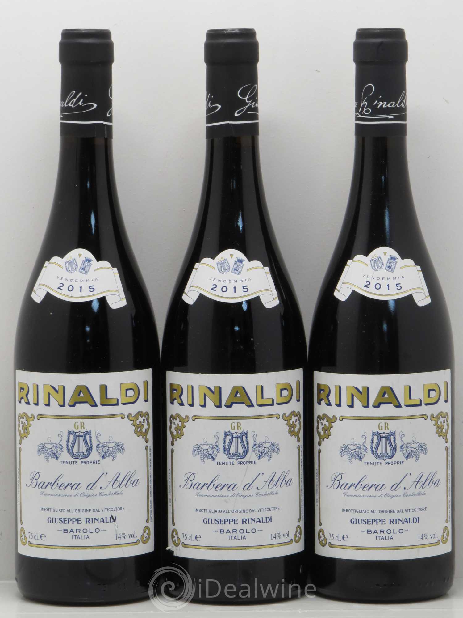 Barbera d'Alba DOC Giuseppe Rinaldi 2015 - Posten von 3 Flaschen - 0