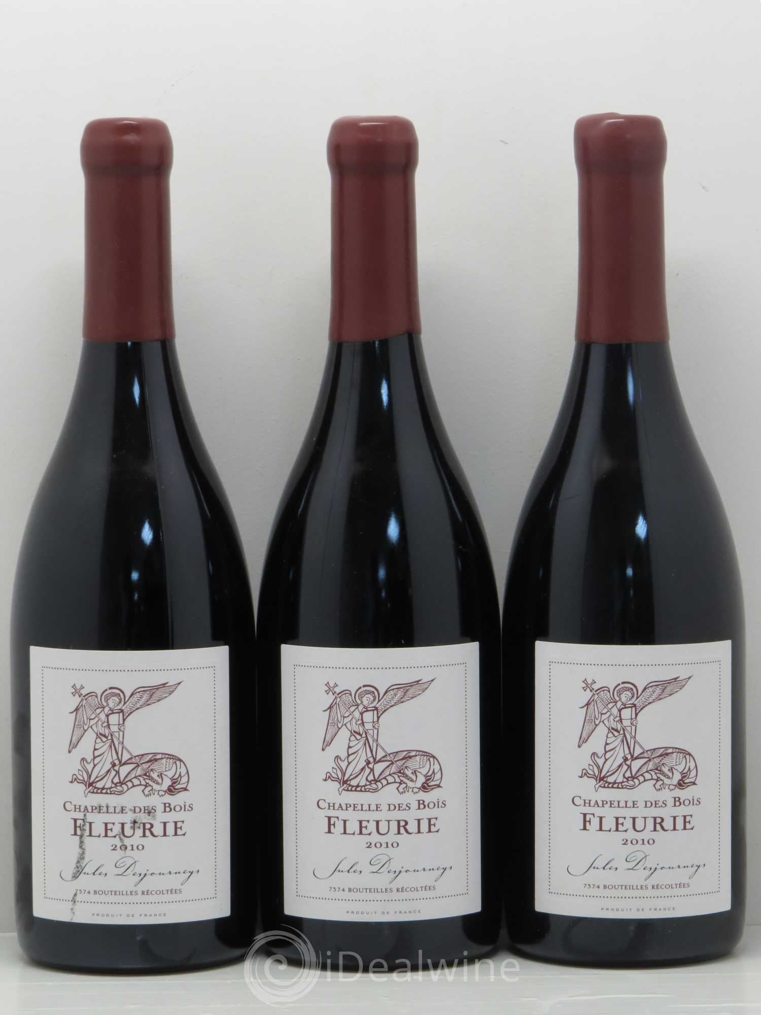 Fleurie La Chapelle des Bois Domaine Jules Desjourneys 2010 - Posten von 3 Flaschen - 0