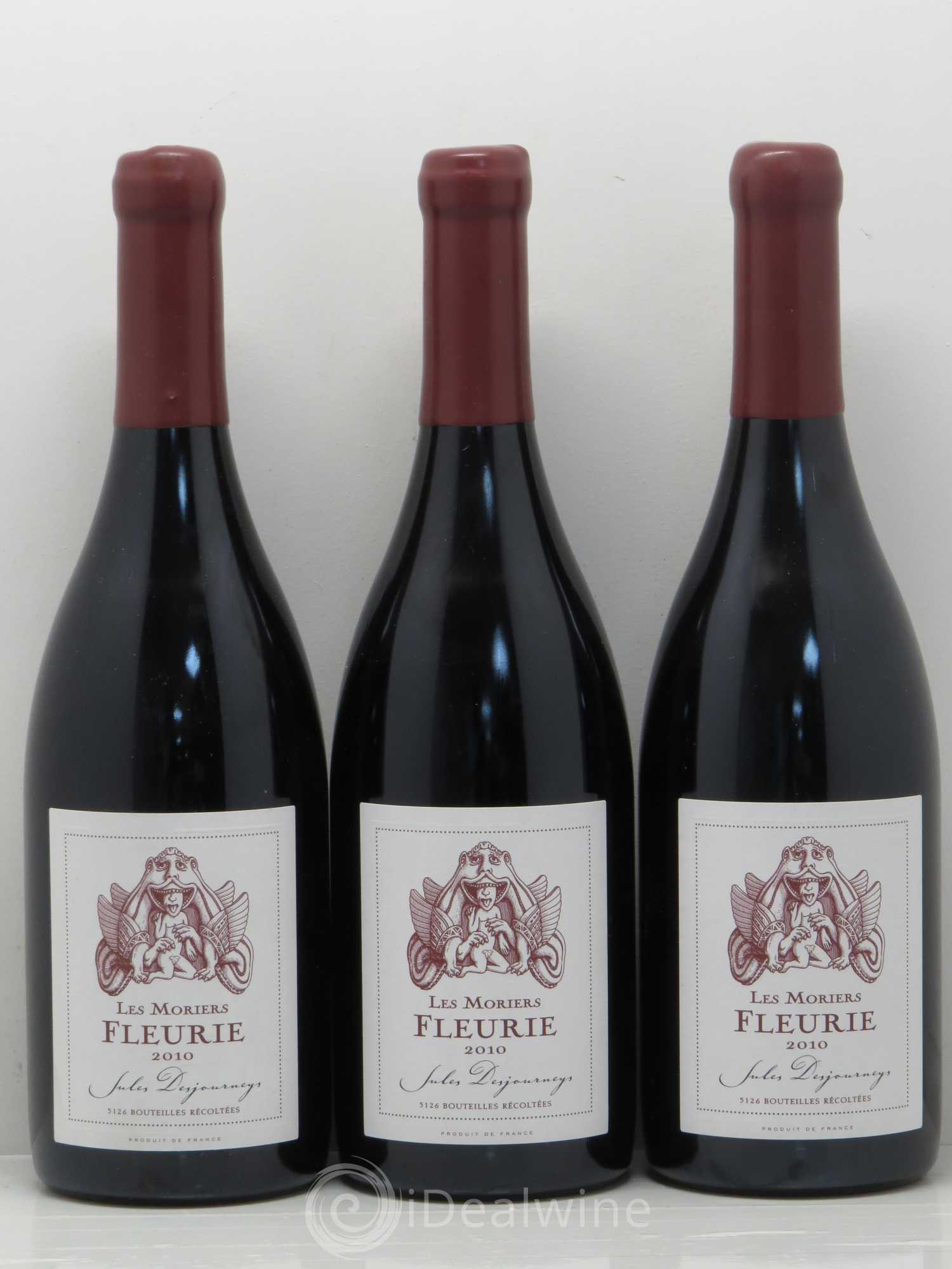Fleurie Les Moriers Domaine Jules Desjourneys 2010 - Posten von 6 Flaschen - 2