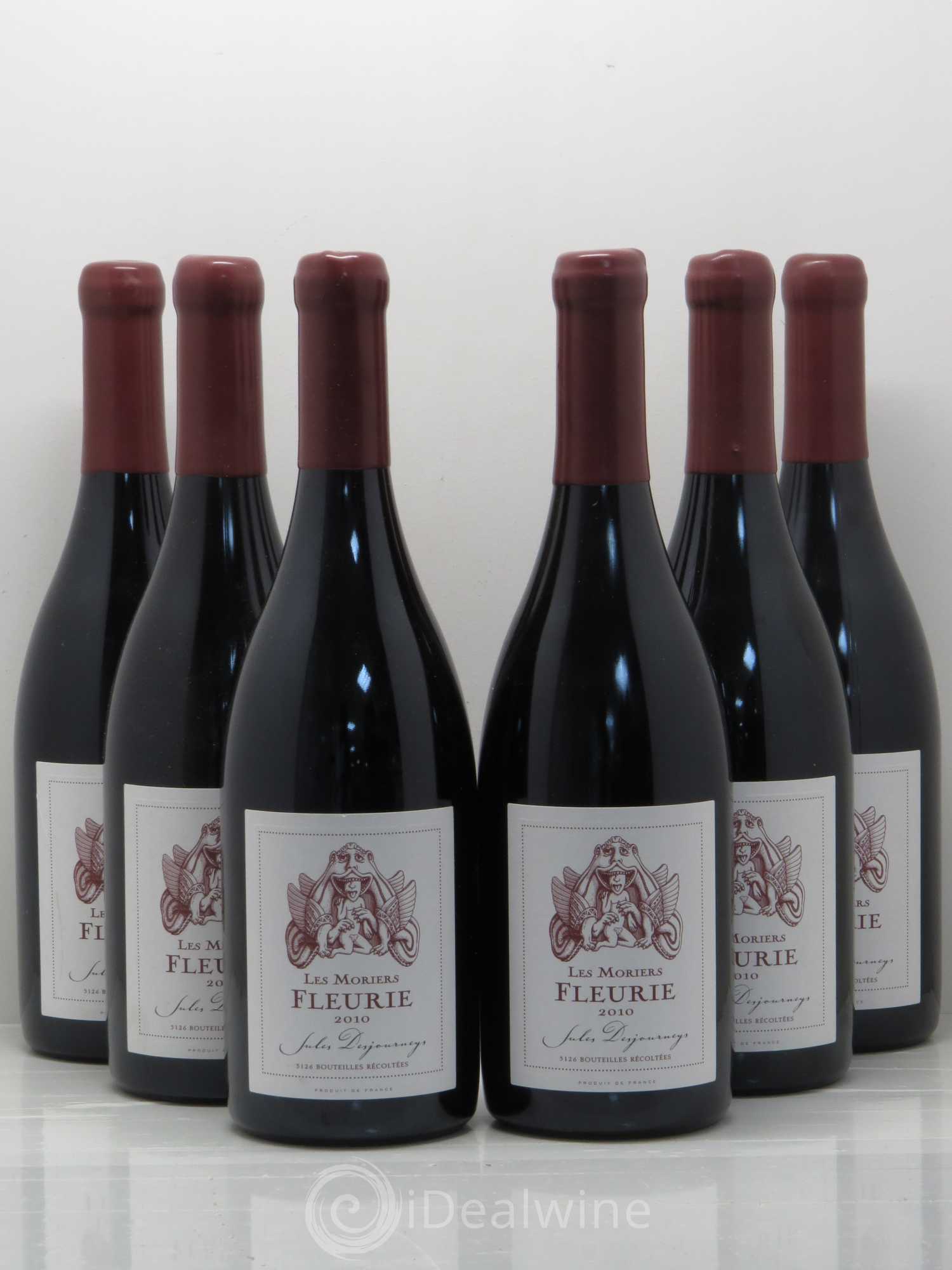 Fleurie Les Moriers Domaine Jules Desjourneys 2010 - Posten von 6 Flaschen - 0