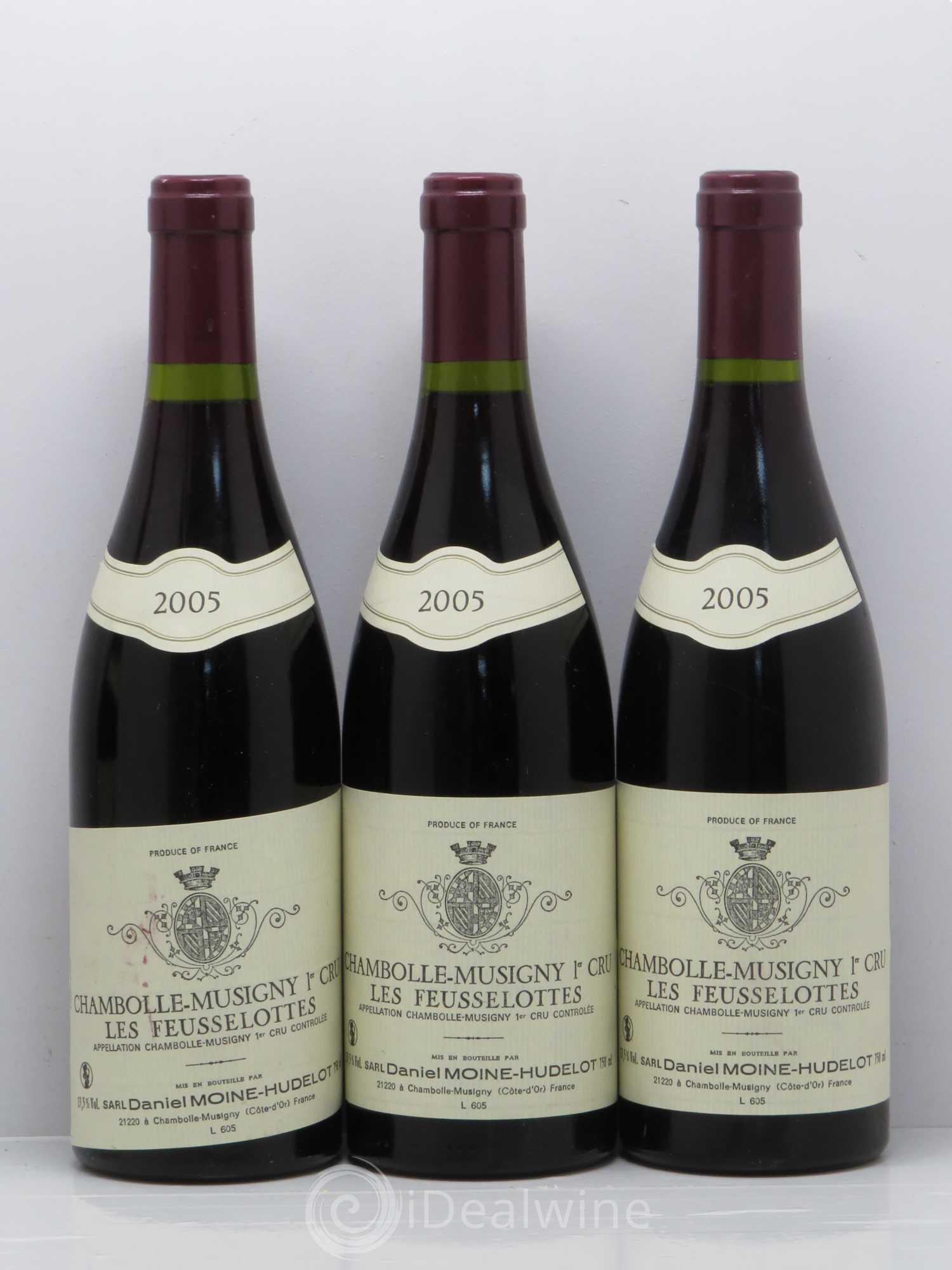 Chambolle-Musigny 1er Cru Les Feusselottes Moine-Hudelot (Domaine) 2005 - Lot de 6 bouteilles - 1