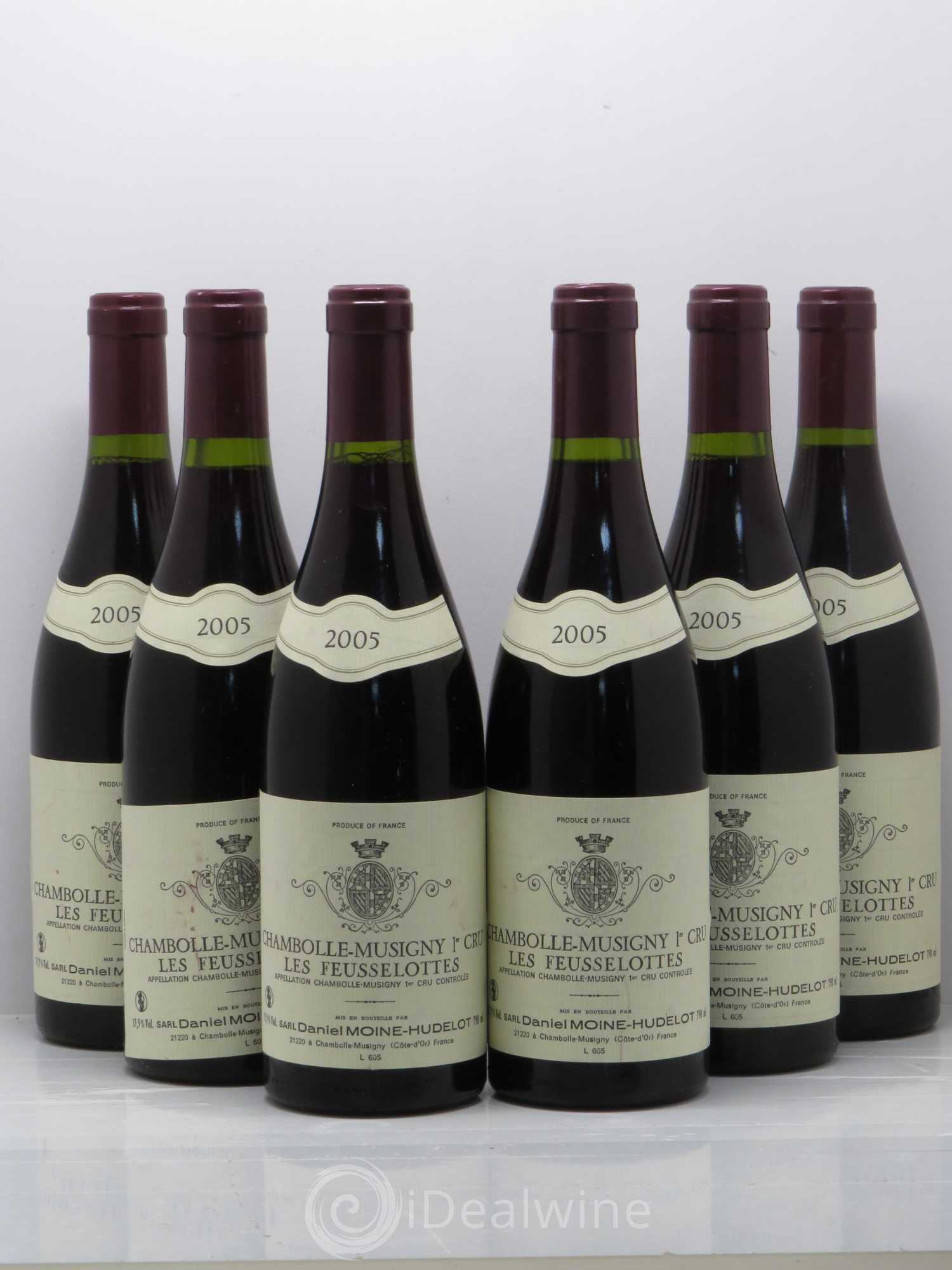 Chambolle-Musigny 1er Cru Les Feusselottes Moine-Hudelot (Domaine) 2005 - Lot de 6 bouteilles - 0