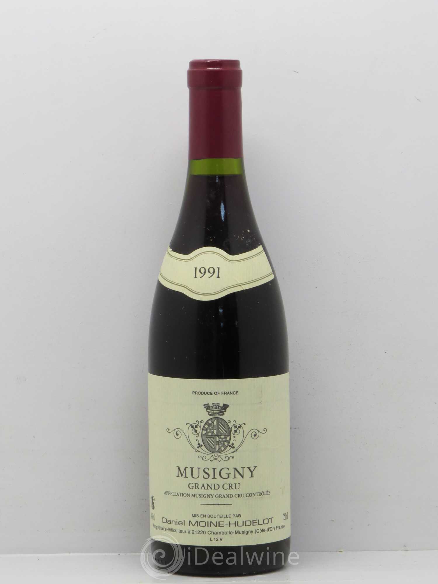 Musigny Grand Cru Moine-Hudelot (Domaine) 1991 - Lot de 1 bouteille - 0