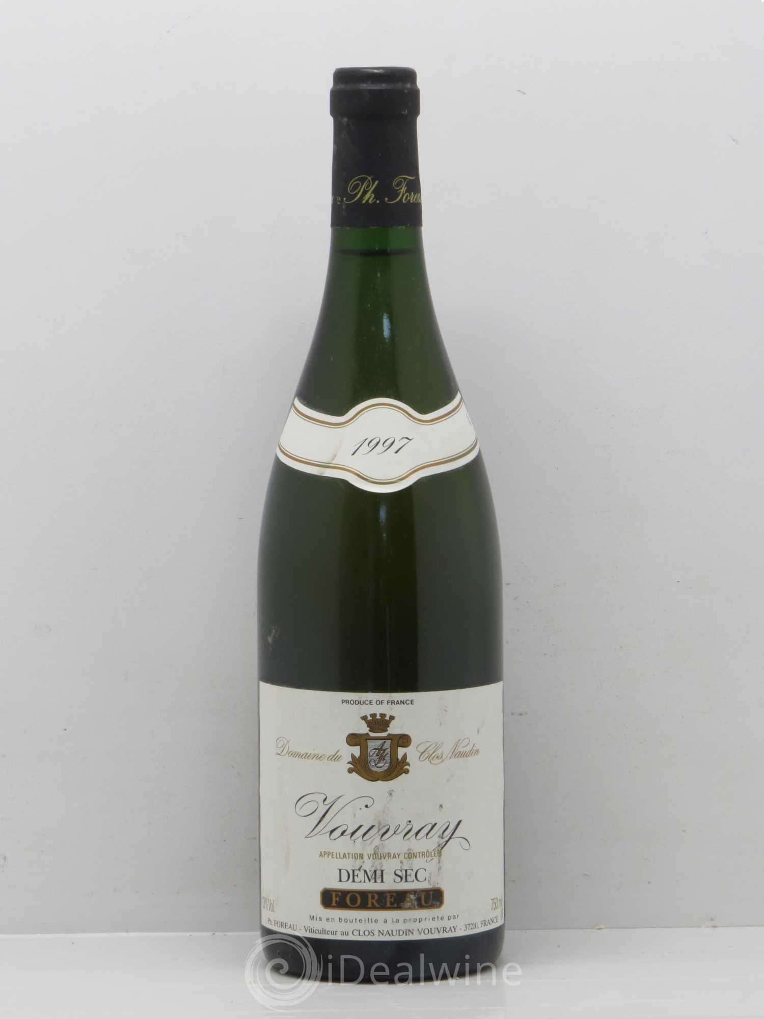 Vouvray Demi-Sec Clos Naudin - Philippe Foreau 1997 - Lot de 1 bouteille - 0