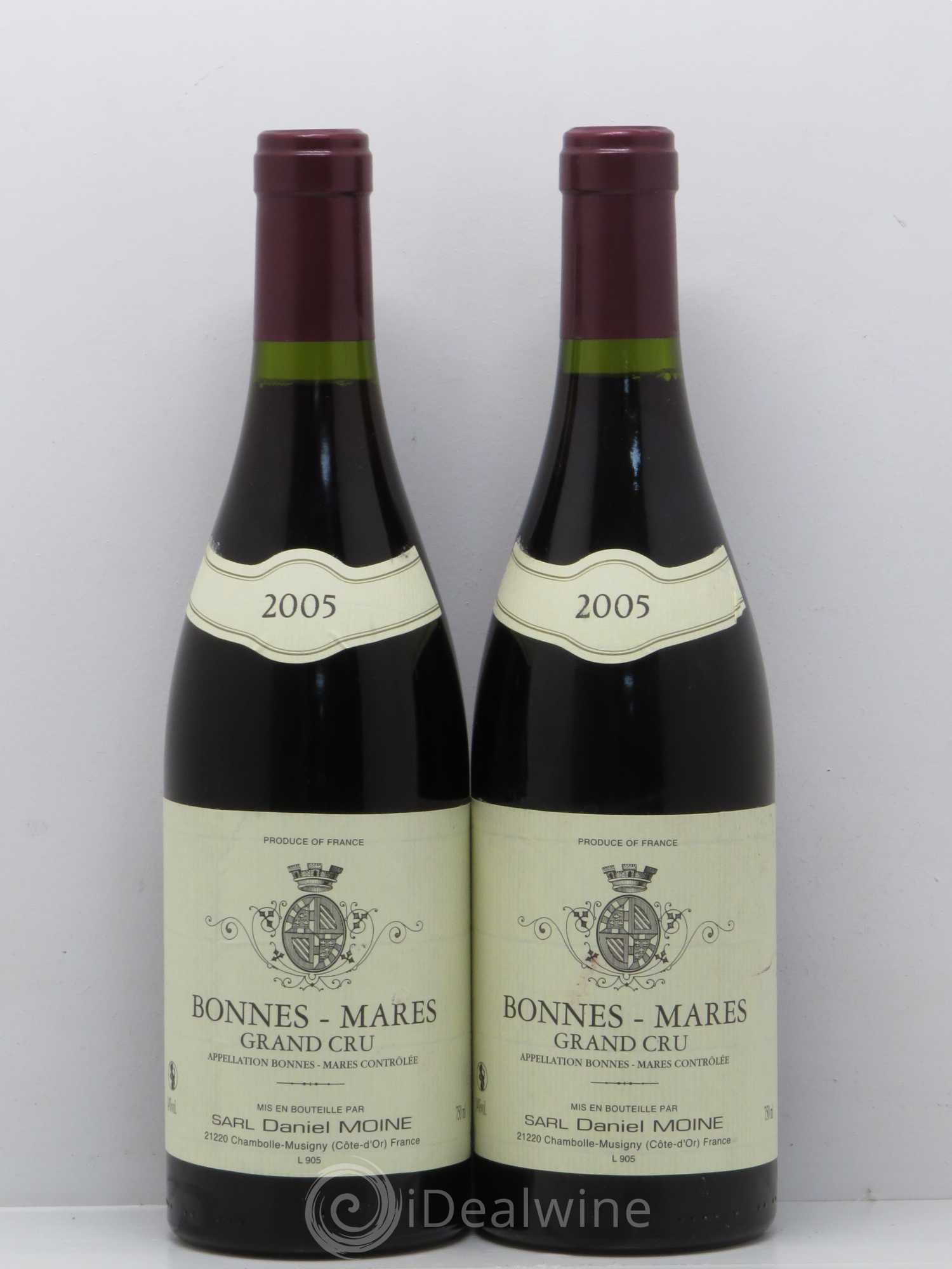 Bonnes-Mares Grand Cru Moine-Hudelot (Domaine) 2005 - Lot de 2 bouteilles - 0