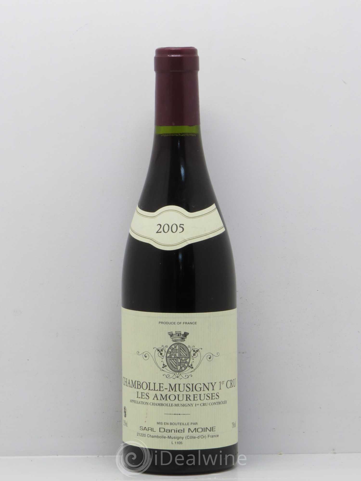 Chambolle-Musigny 1er Cru Les Amoureuses Moine-Hudelot (Domaine) 2005 - Lot de 1 bouteille - 0