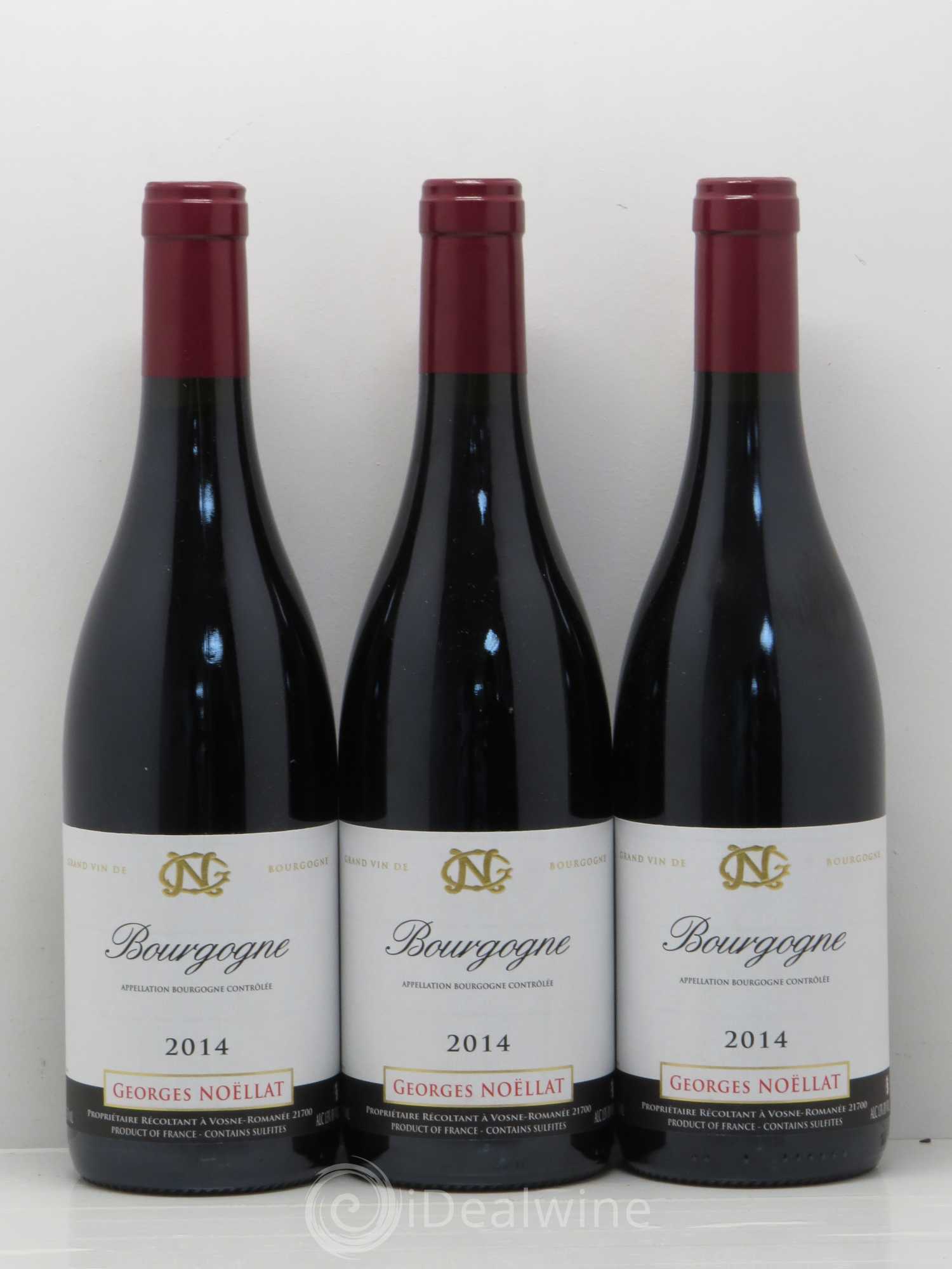 Bourgogne Georges Noëllat 2014 - Lot de 3 bouteilles - 0