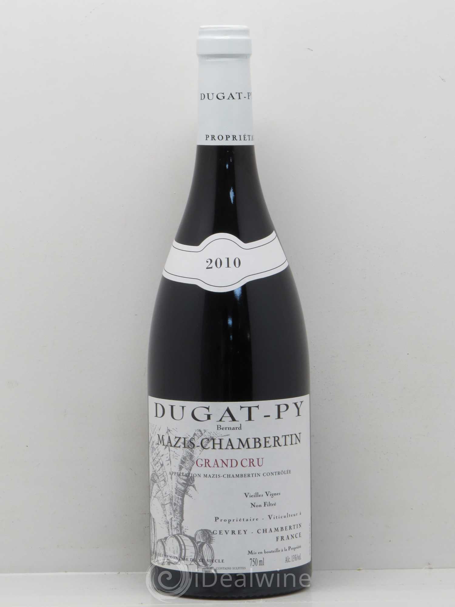 Mazis-Chambertin Grand Cru Vieilles Vignes Dugat-Py 2010 - Lot de 1 bouteille - 0