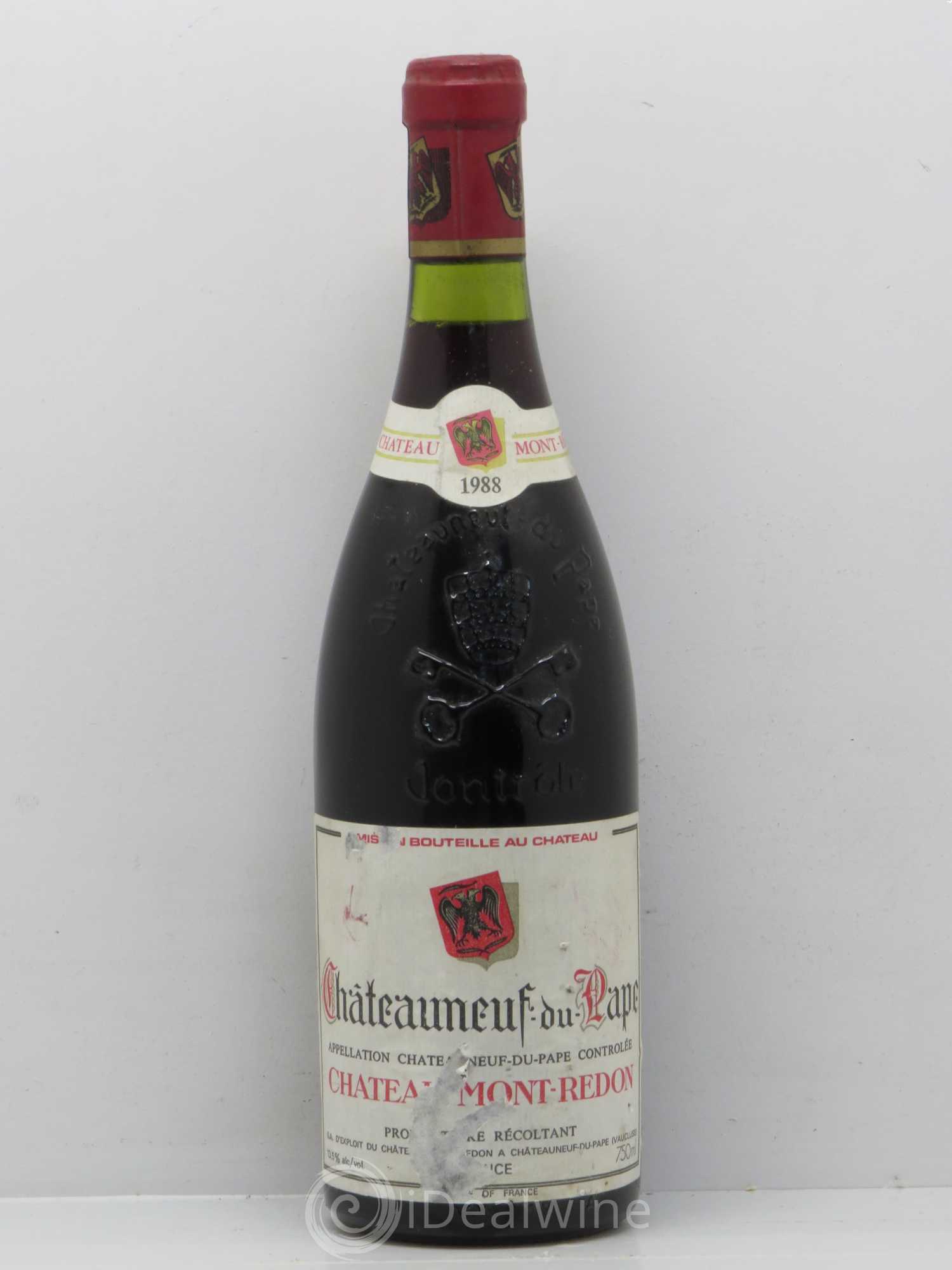 Châteauneuf-du-Pape Château Mont-Redon Famille Abeille-Fabre 1988 - Posten von 1 Flasche - 0