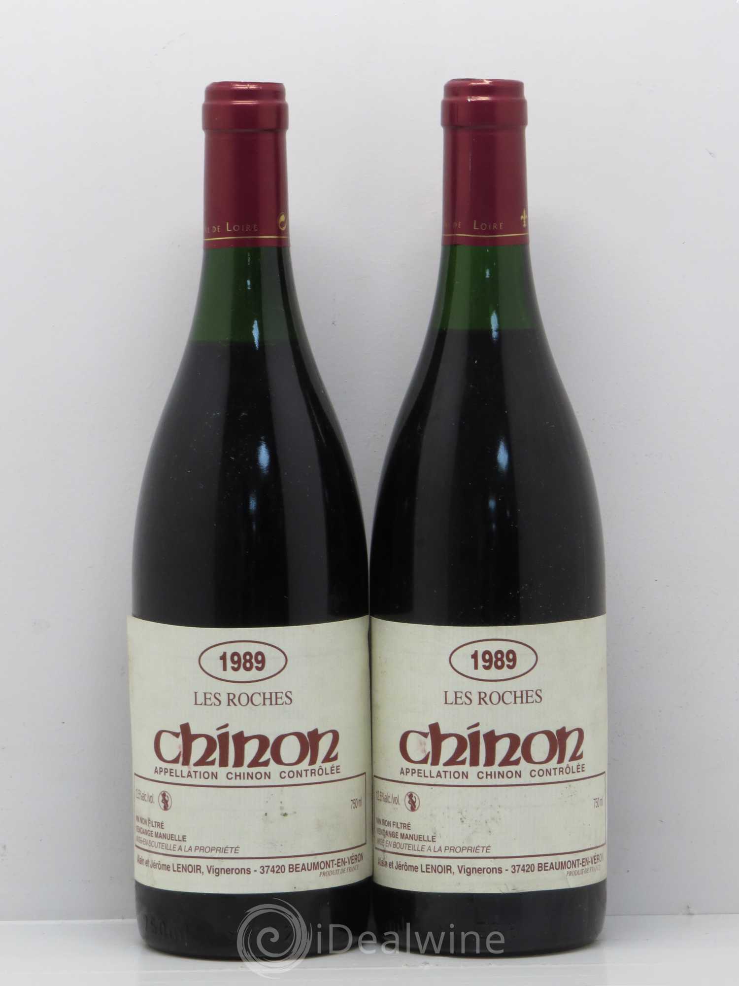 Chinon Domaine Lenoir Les Roches 1989 - Posten von 2 Flaschen - 0