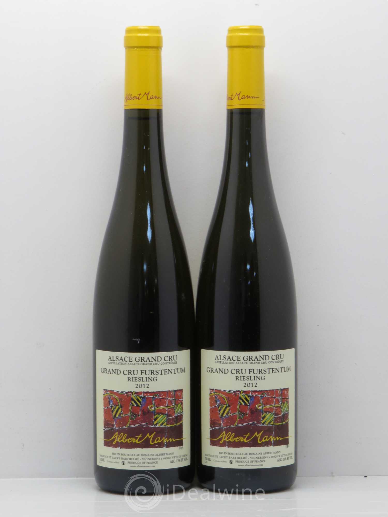 Riesling Grand Cru Furstentum Albert Mann 2012 - Posten von 2 Flaschen - 0