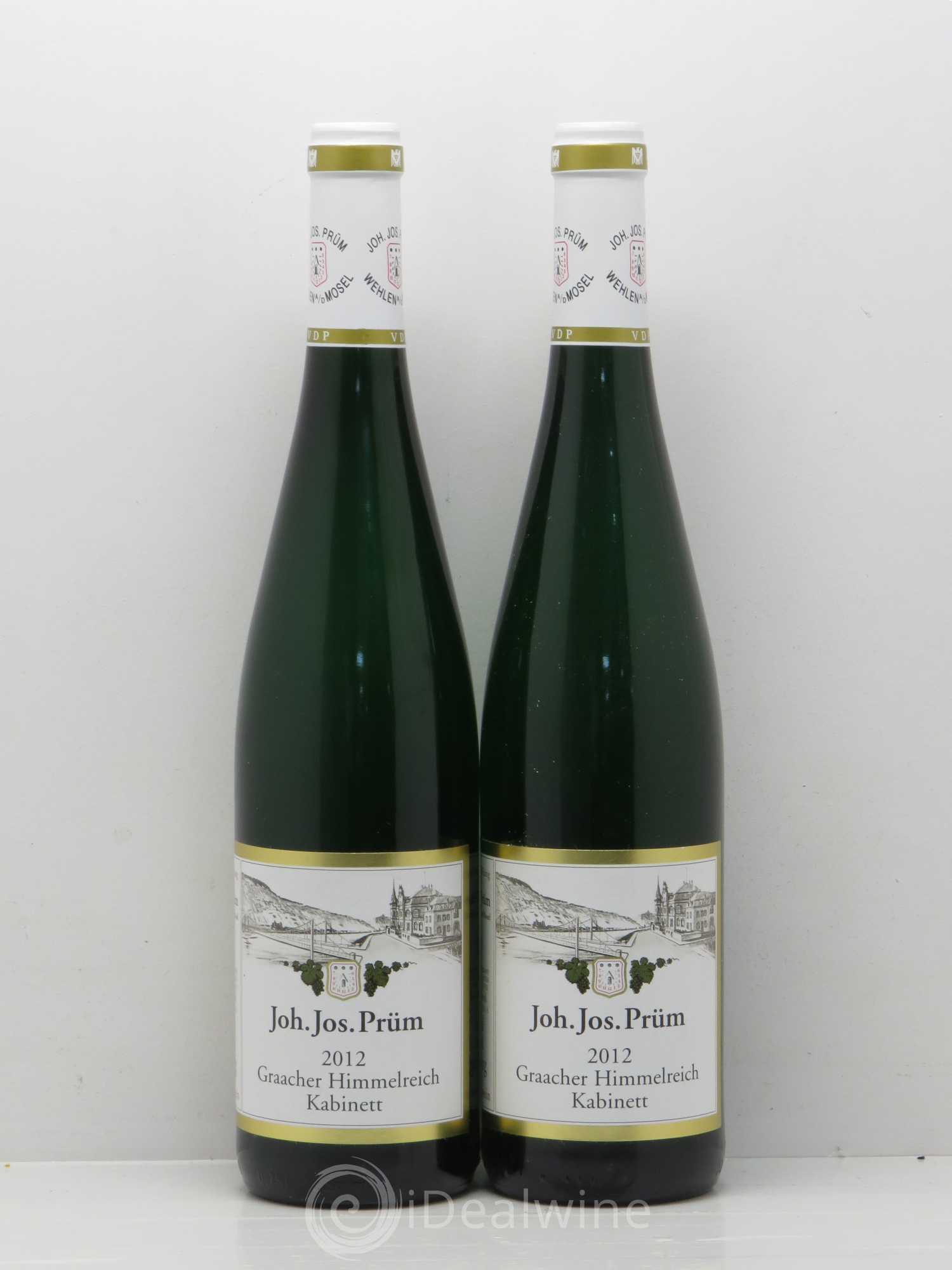 Allemagne Rheingau Graacher Himmelreich Riesling Kabinett Joh. Jos. Prüm 2012 - Posten von 2 Flaschen - 0