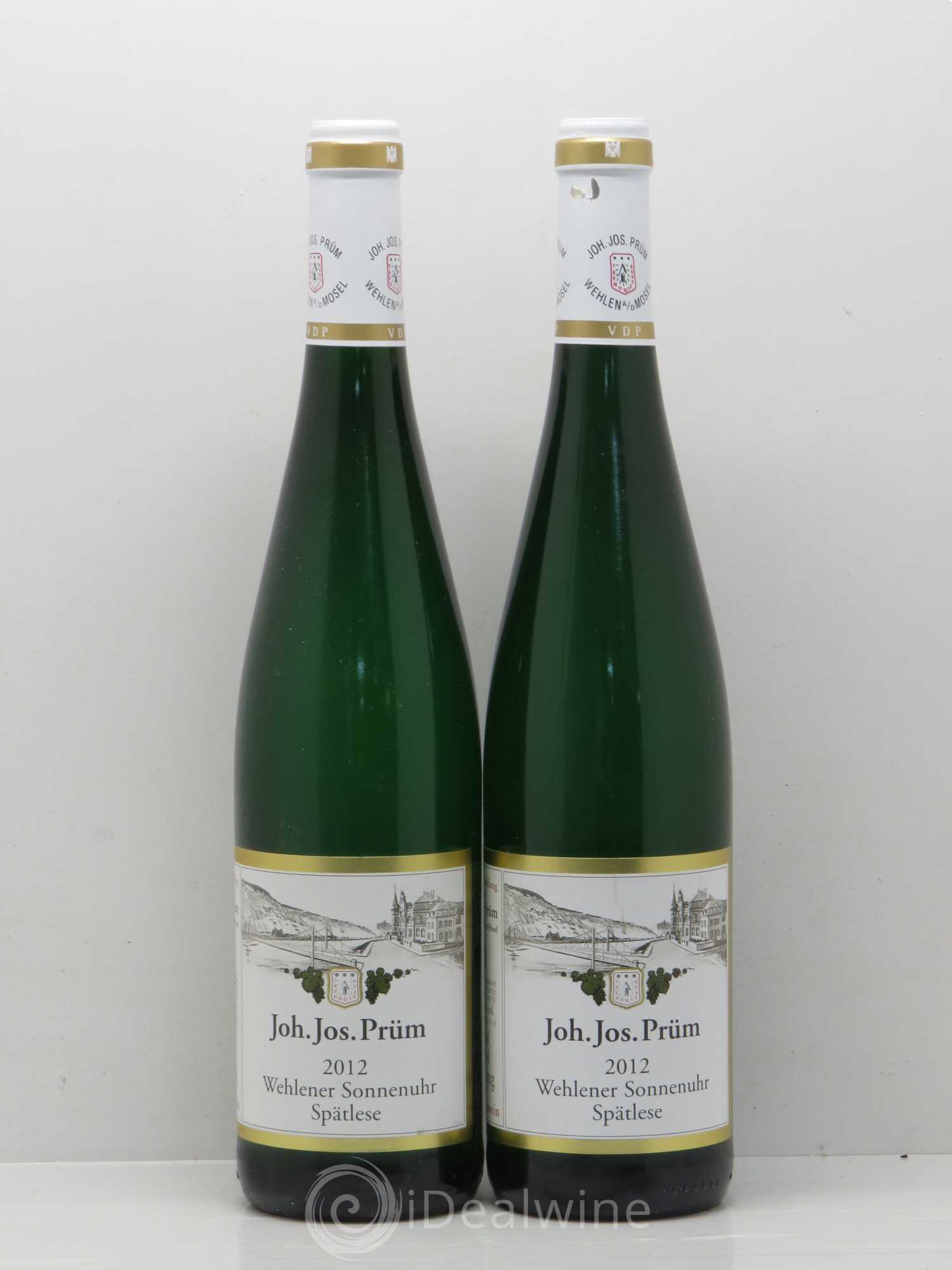 Allemagne Rheingau Wehlener Sonnenuhr Riesling Spätlese Joh. Jos. Prüm 2012 - Posten von 2 Flaschen - 0