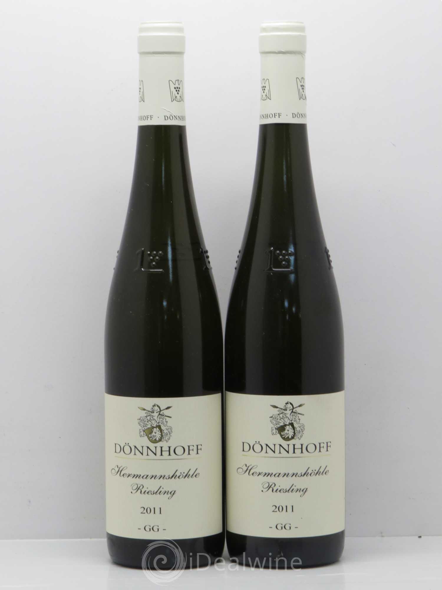 Riesling Nahe Hermannshöhle Riesling GG Dönnhoff 2011 - Posten von 2 Flaschen - 0